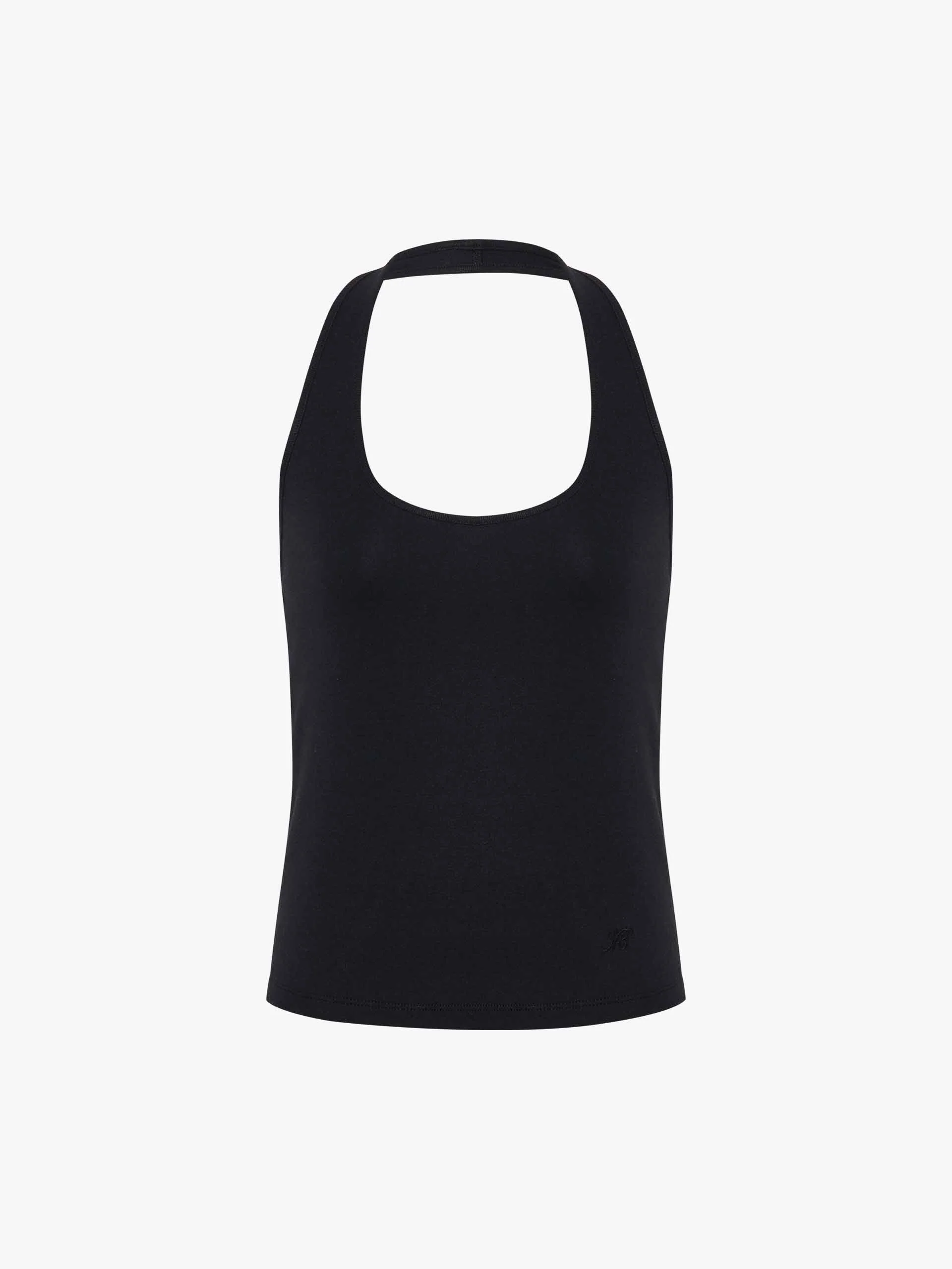 Halterneck Cotton Tank Top - Image 20
