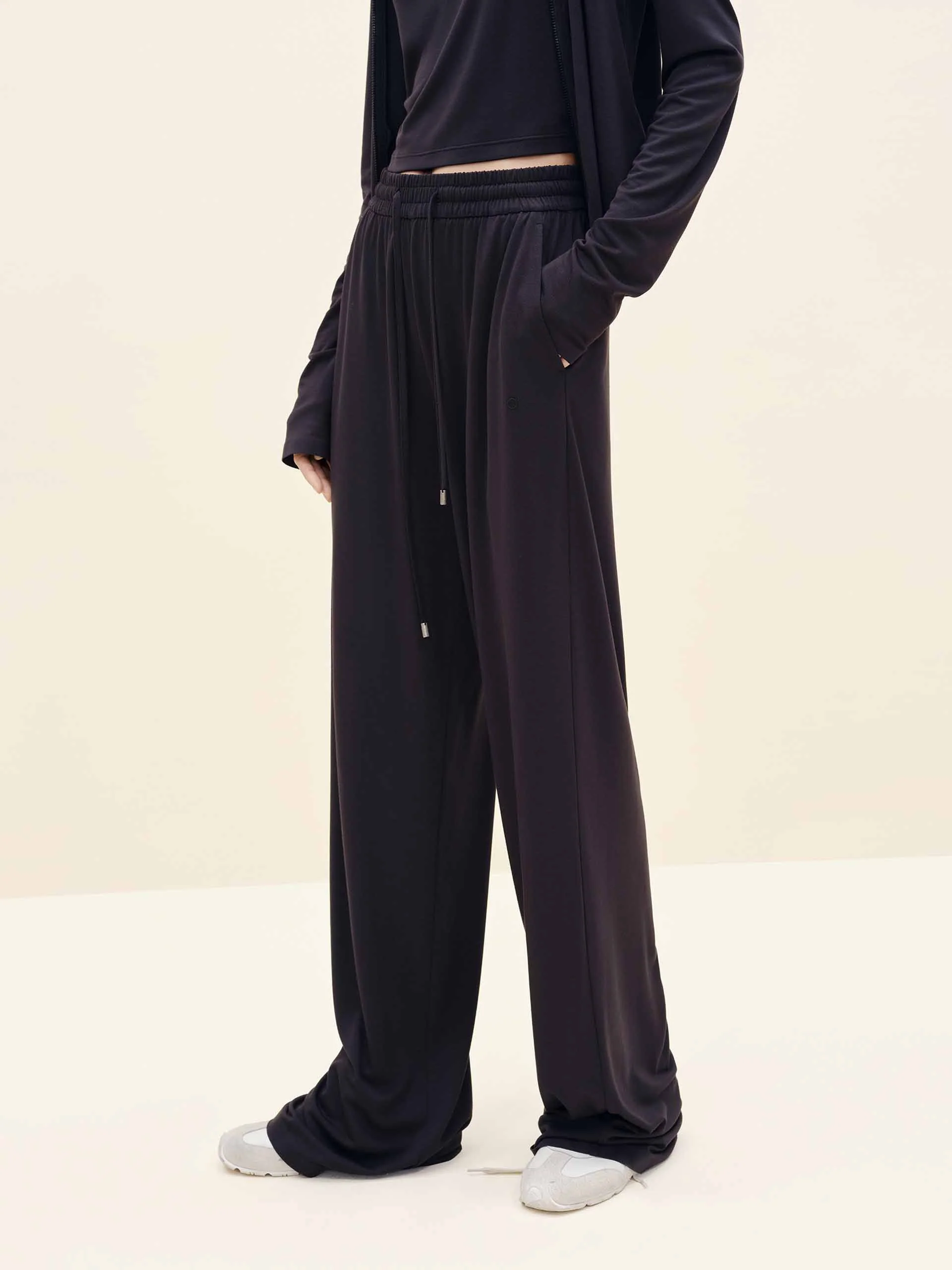 High Waist Drawstring Trousers - Image 3