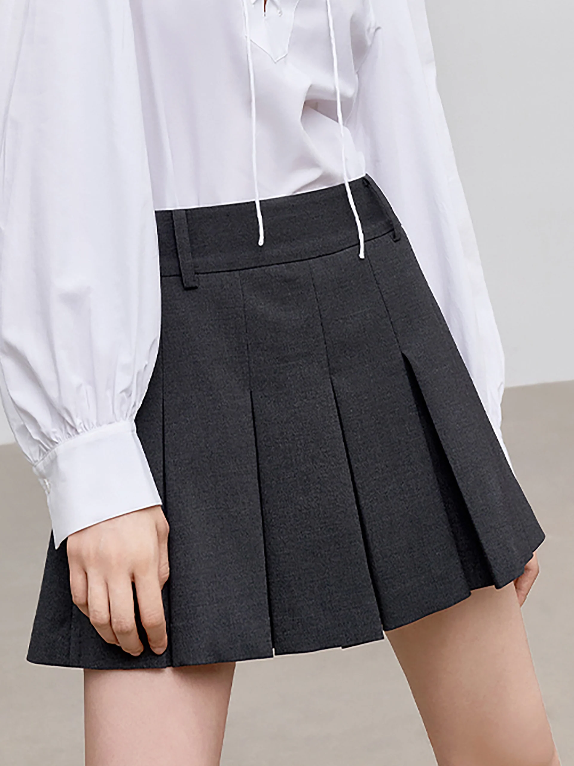 High Waist Pleated Culottes - Image 6