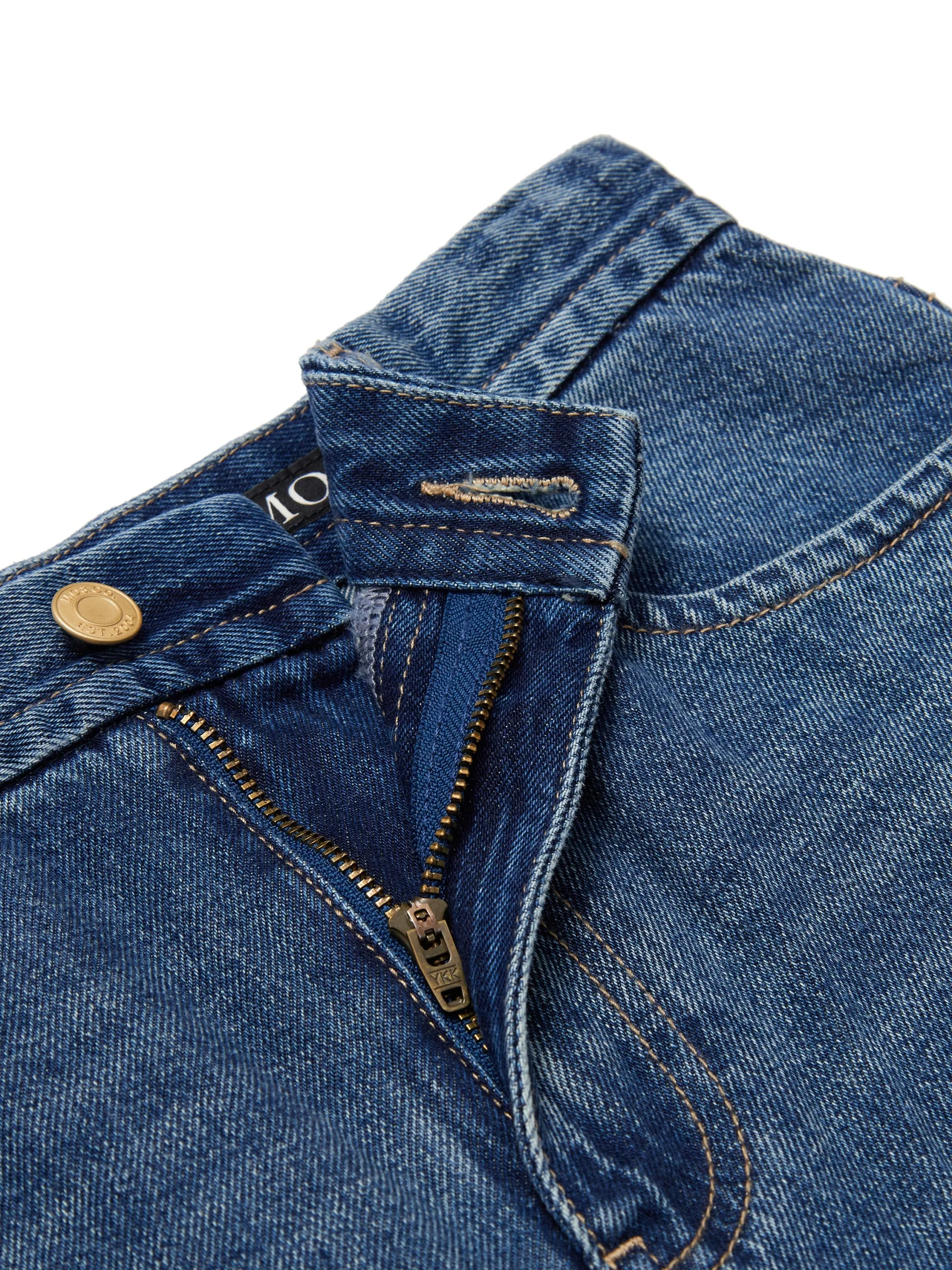 High Waist Straight Cotton Jeans - Image 10