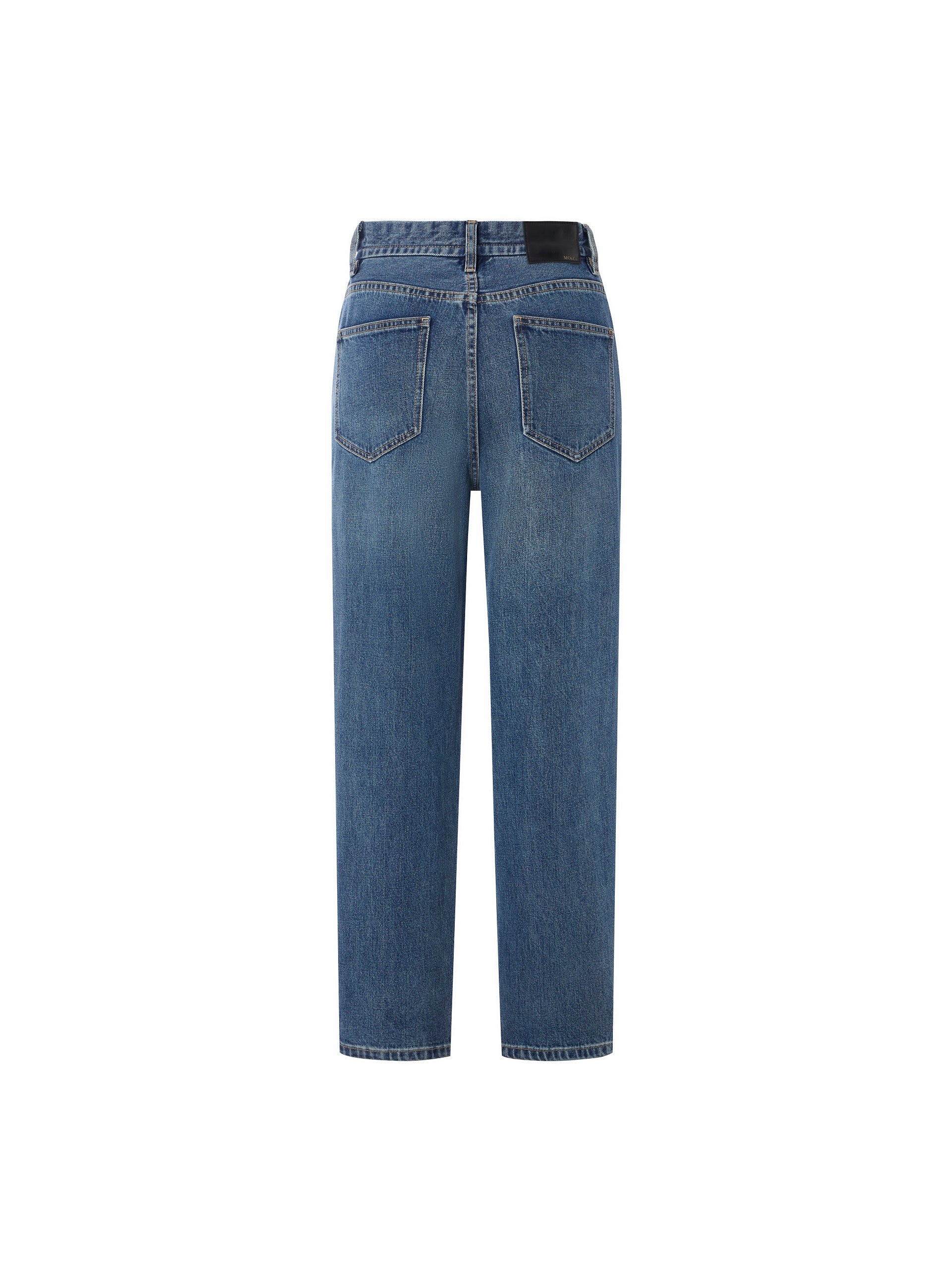 High Waist Straight Cotton Jeans - Image 8
