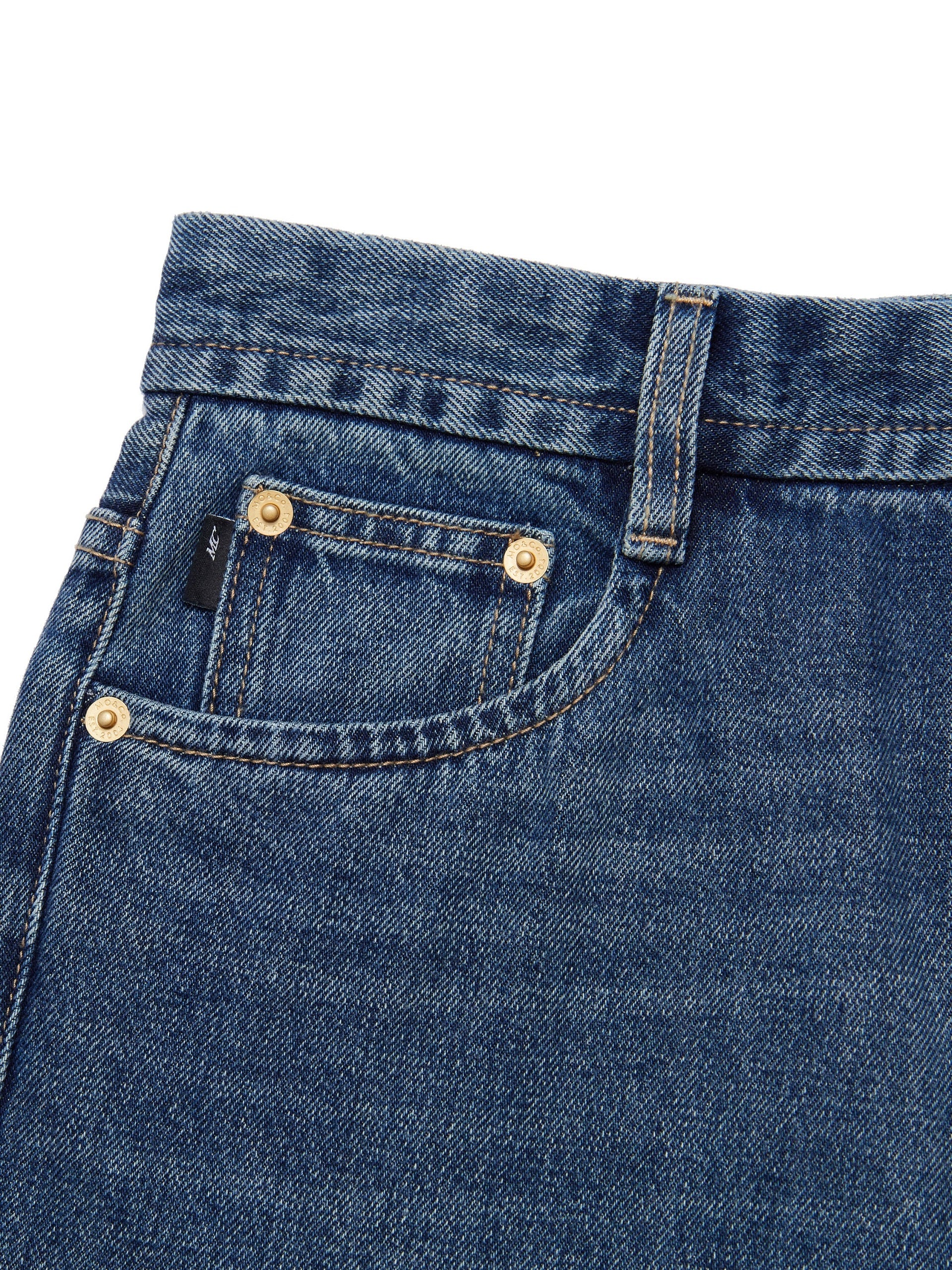 High Waist Straight Cotton Jeans - Image 9
