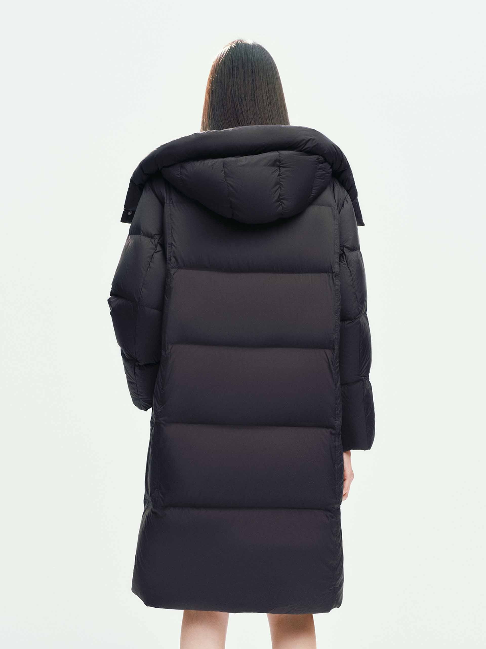 Hooded Long Down Jacket - Image 14