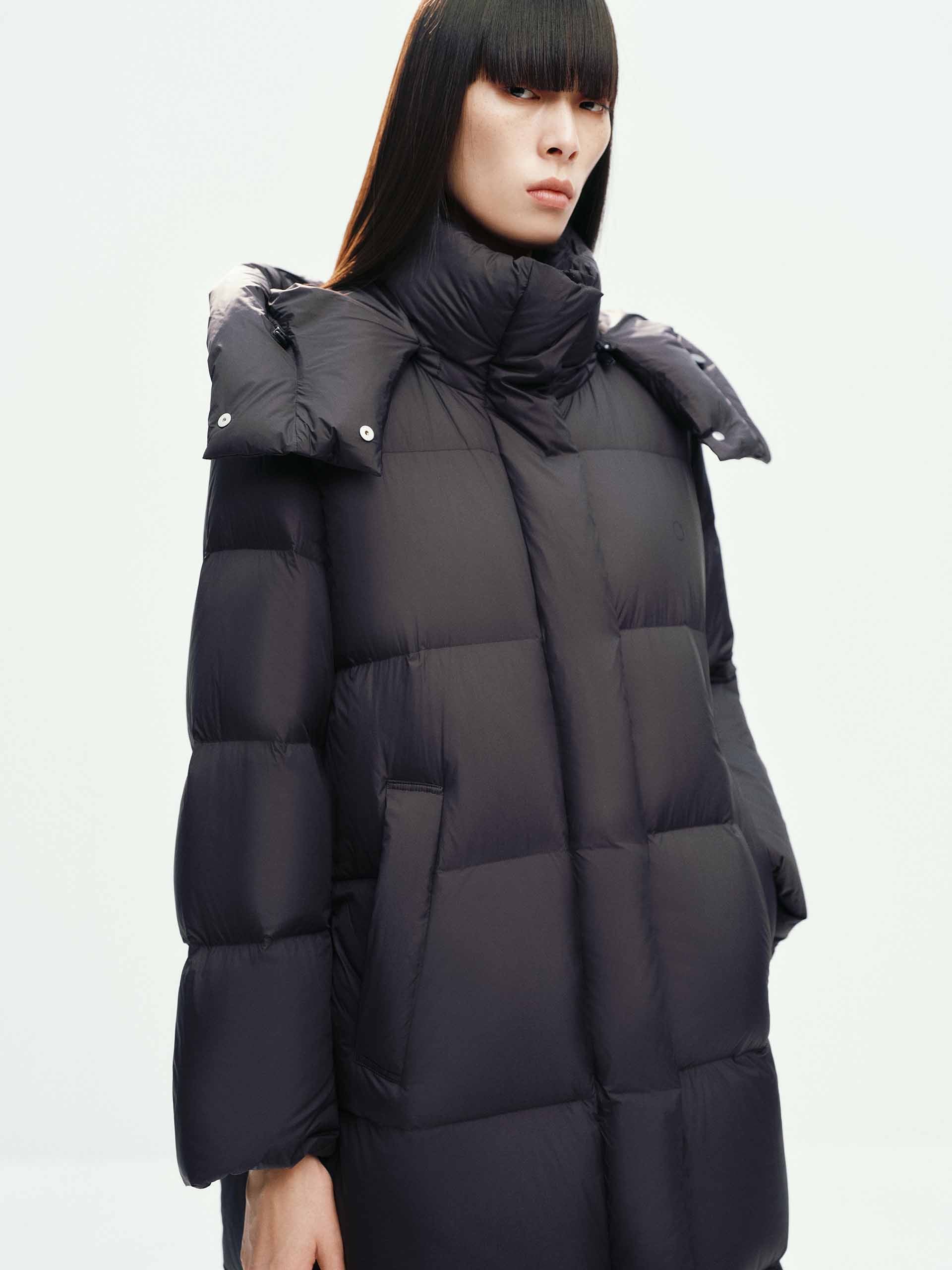 Hooded Long Down Jacket - Image 15