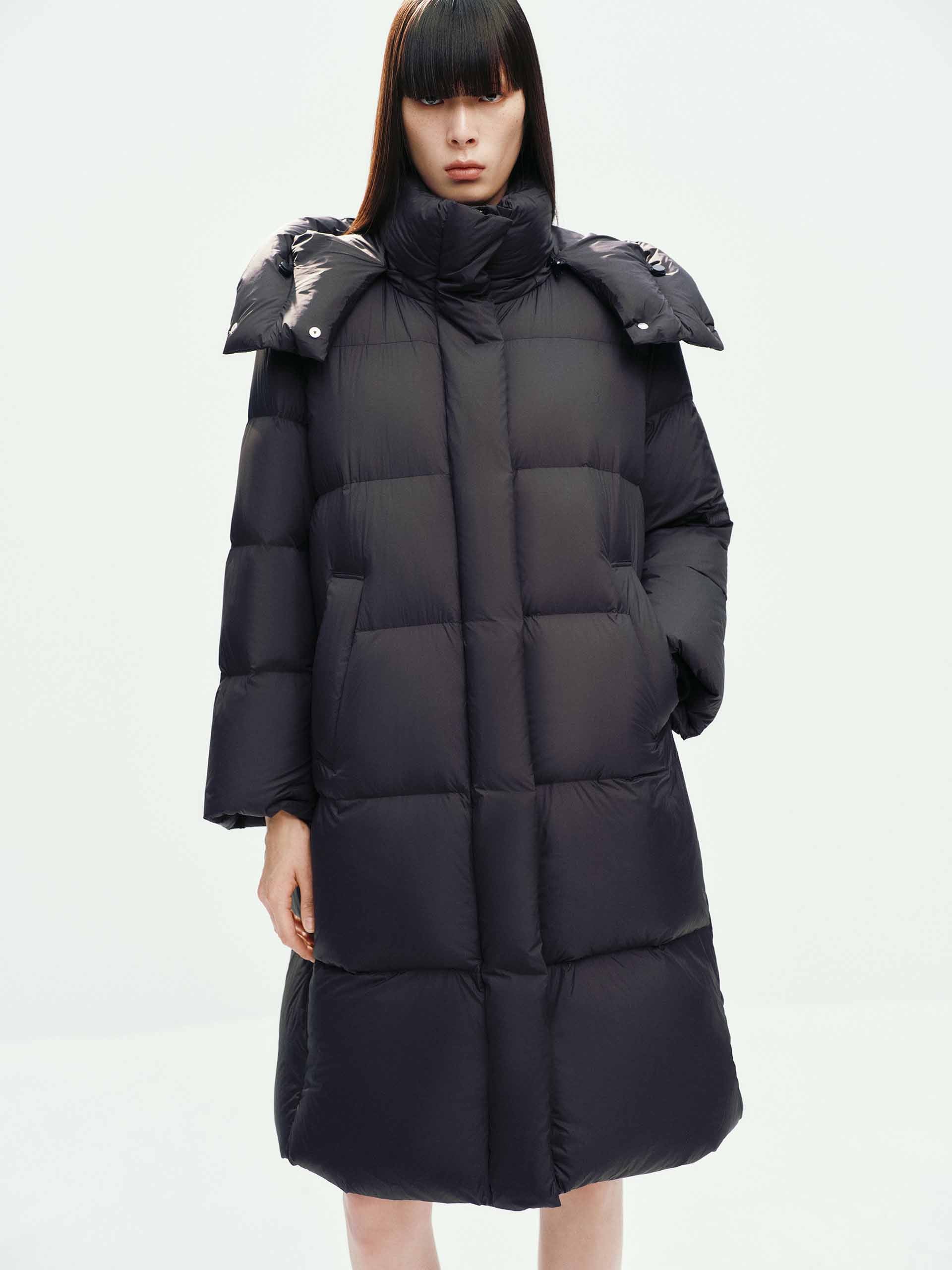 Hooded Long Down Jacket - Image 9