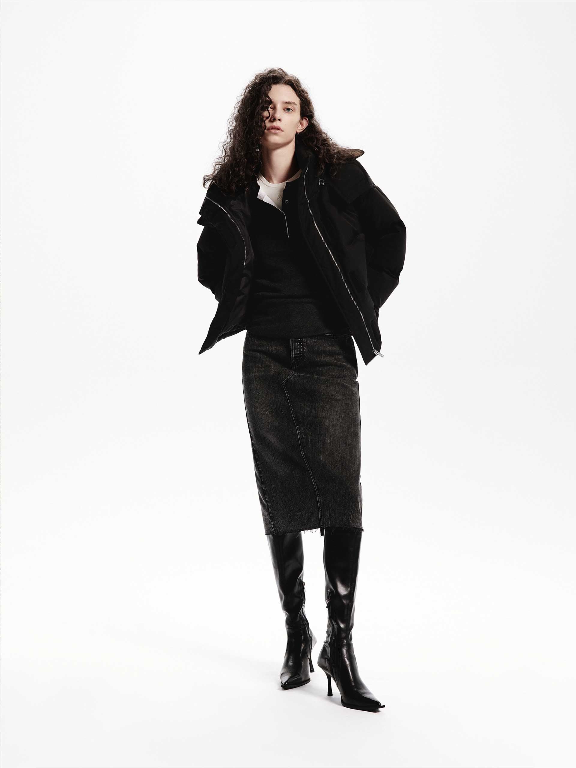 Hooded Short Down Jacket - Image 20