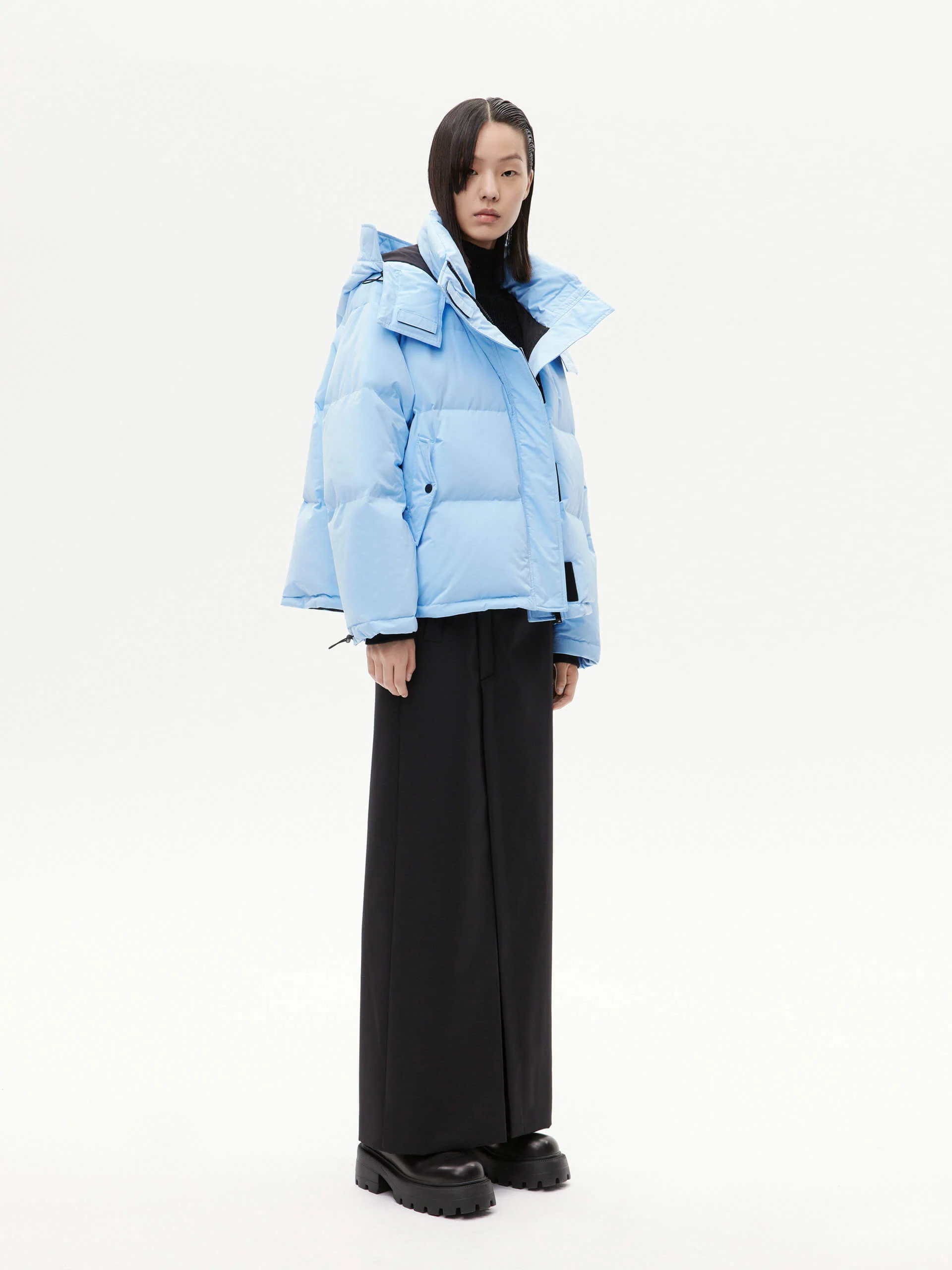 Hooded Short Down Jacket - Image 5