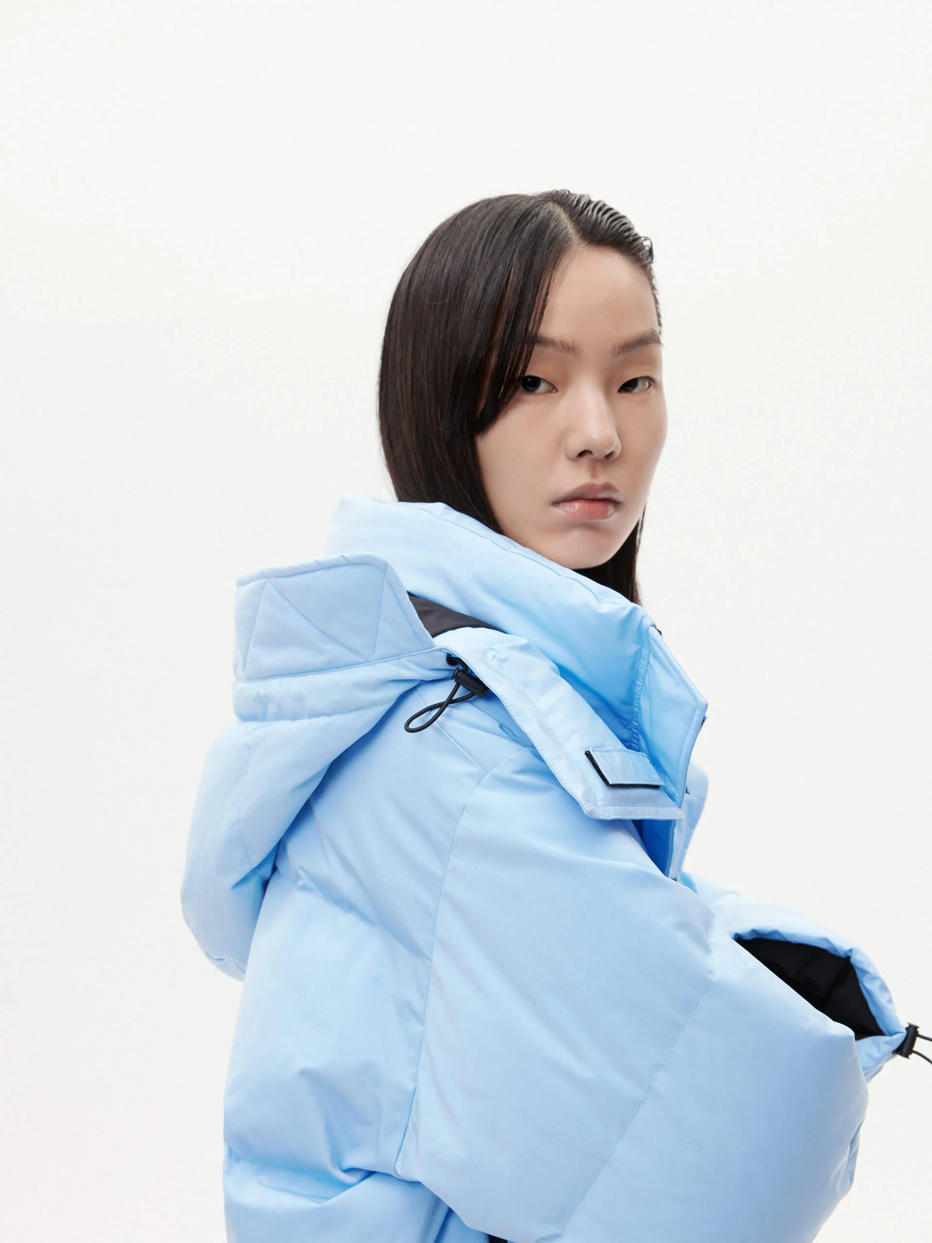 Hooded Short Down Jacket - Image 6