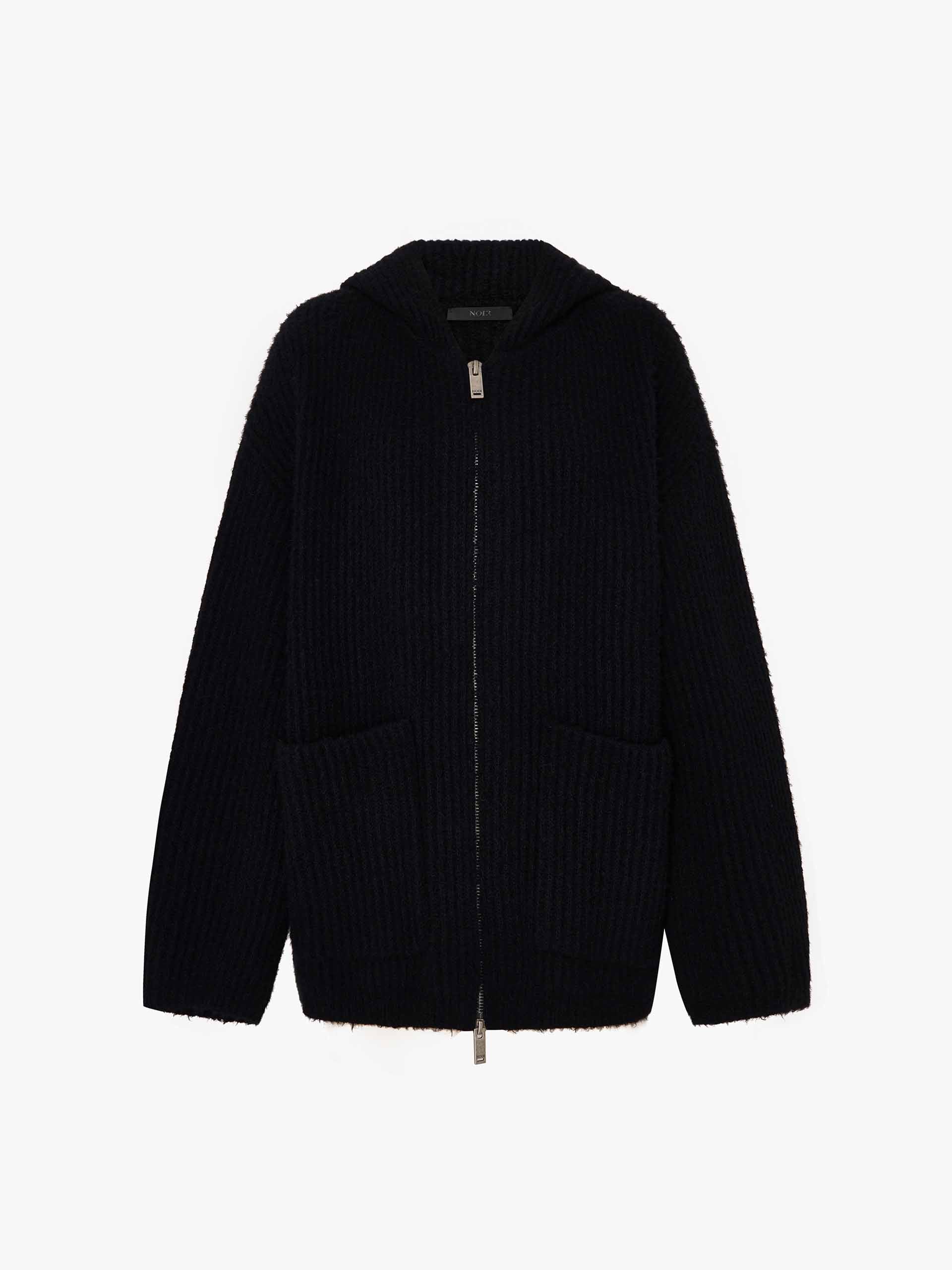 Hooded Zipper Cardigan - Image 5