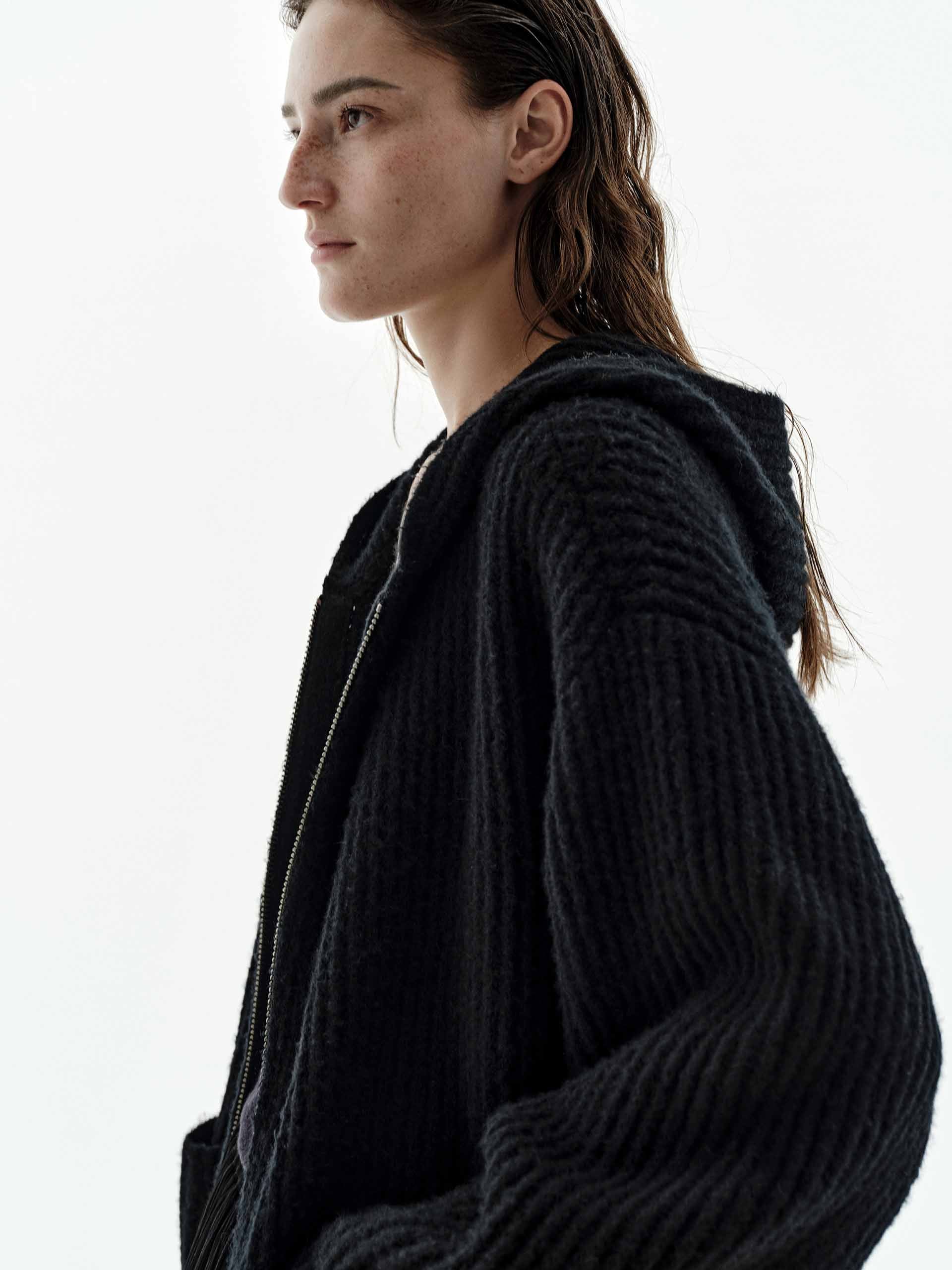 Hooded Zipper Cardigan - Image 7