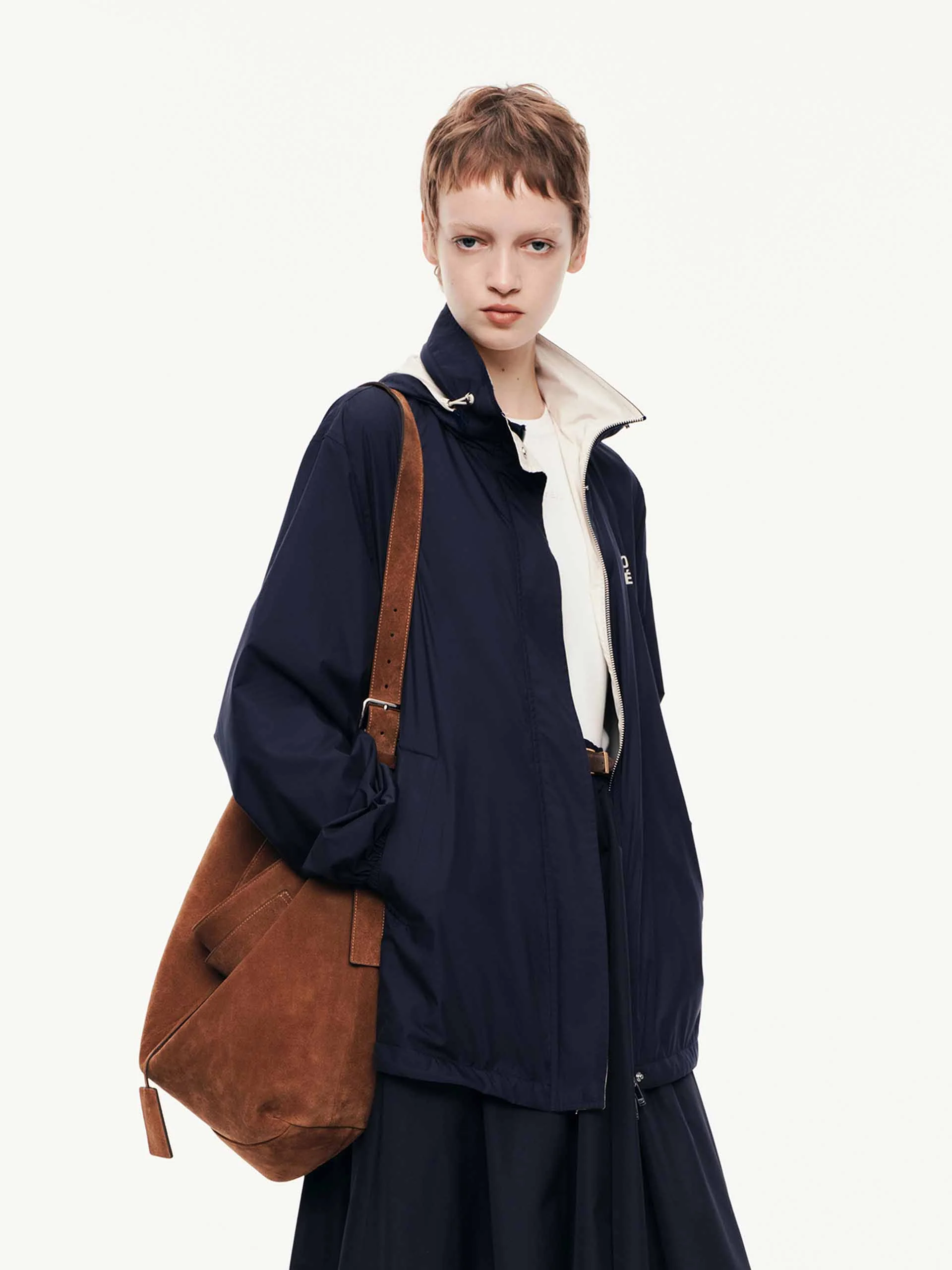 Hooded Zipper Coat-a - Image 11