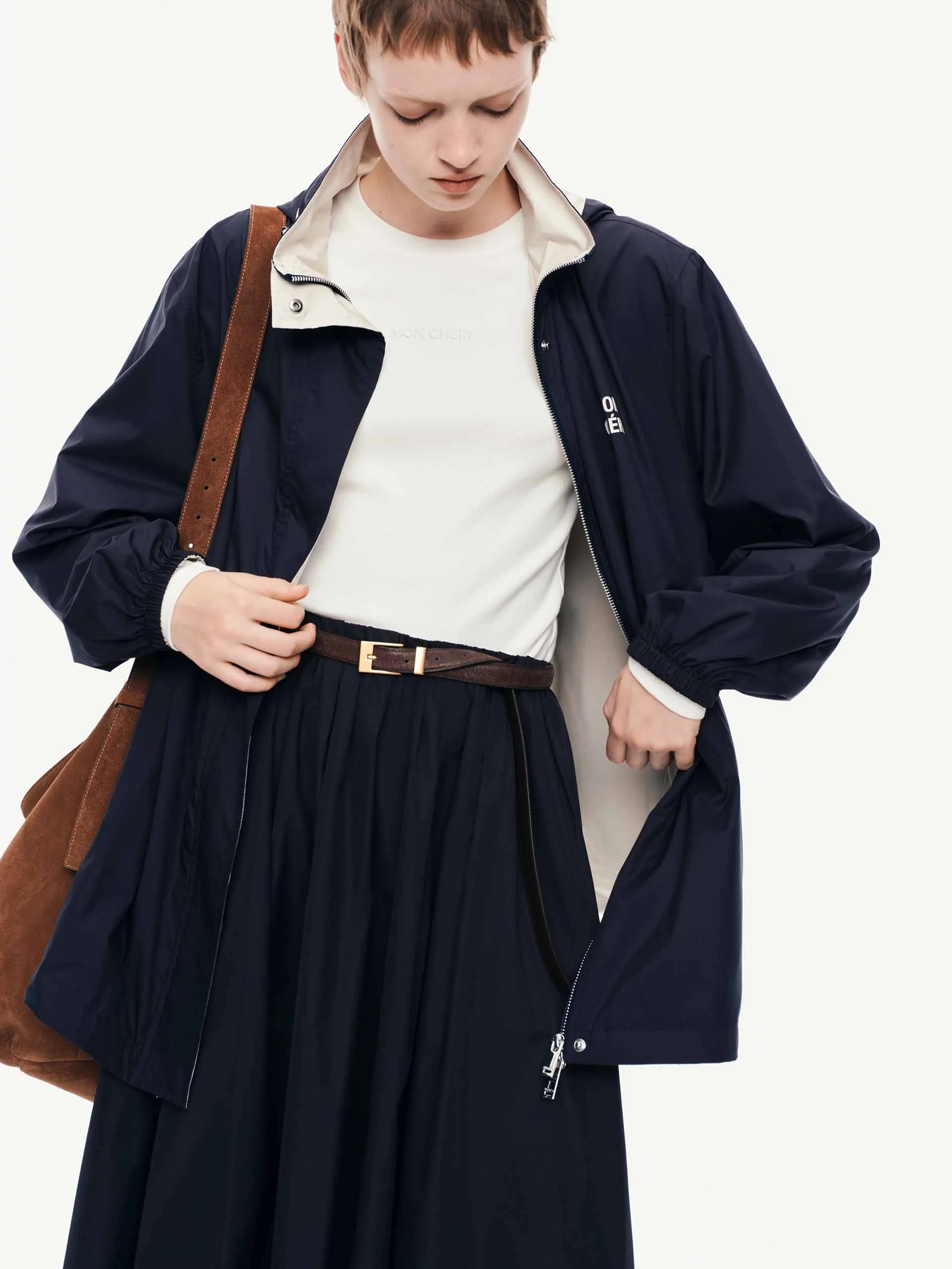 Hooded Zipper Coat-a - Image 16