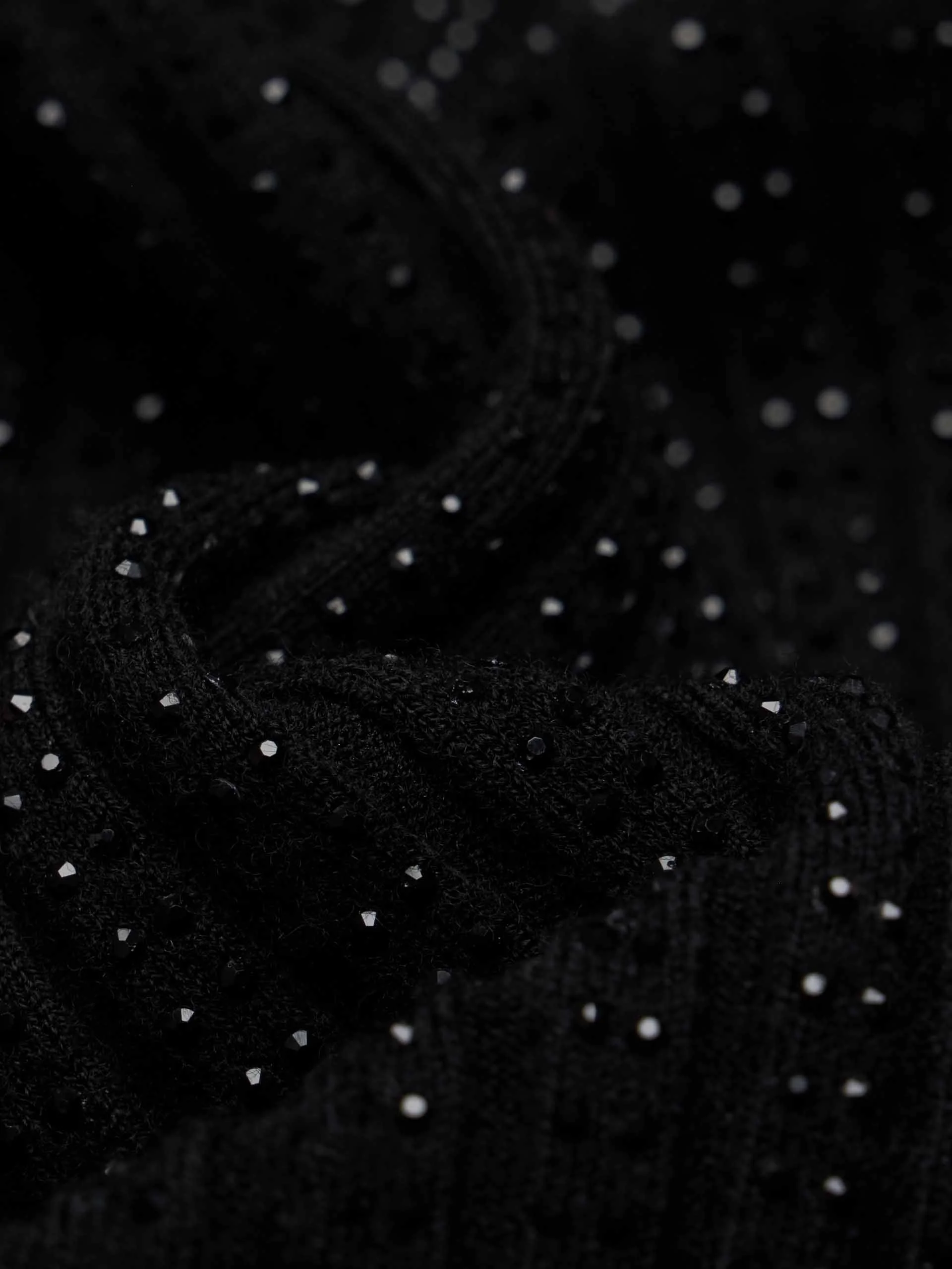 Hotfix Rhinestone Fitted Cardigan - Image 4