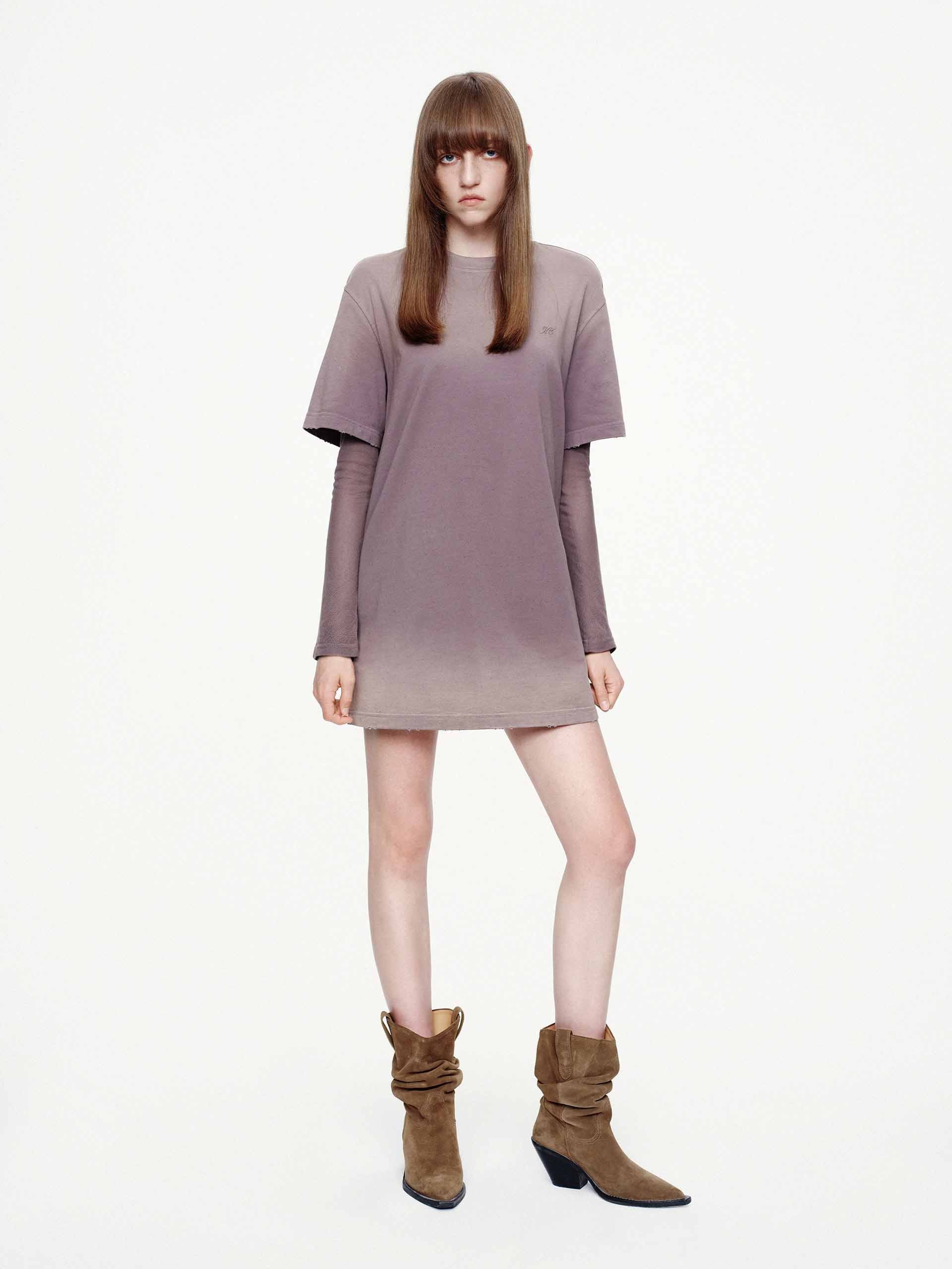 Hotfix Rhinestone T-shirt Dress - Image 2