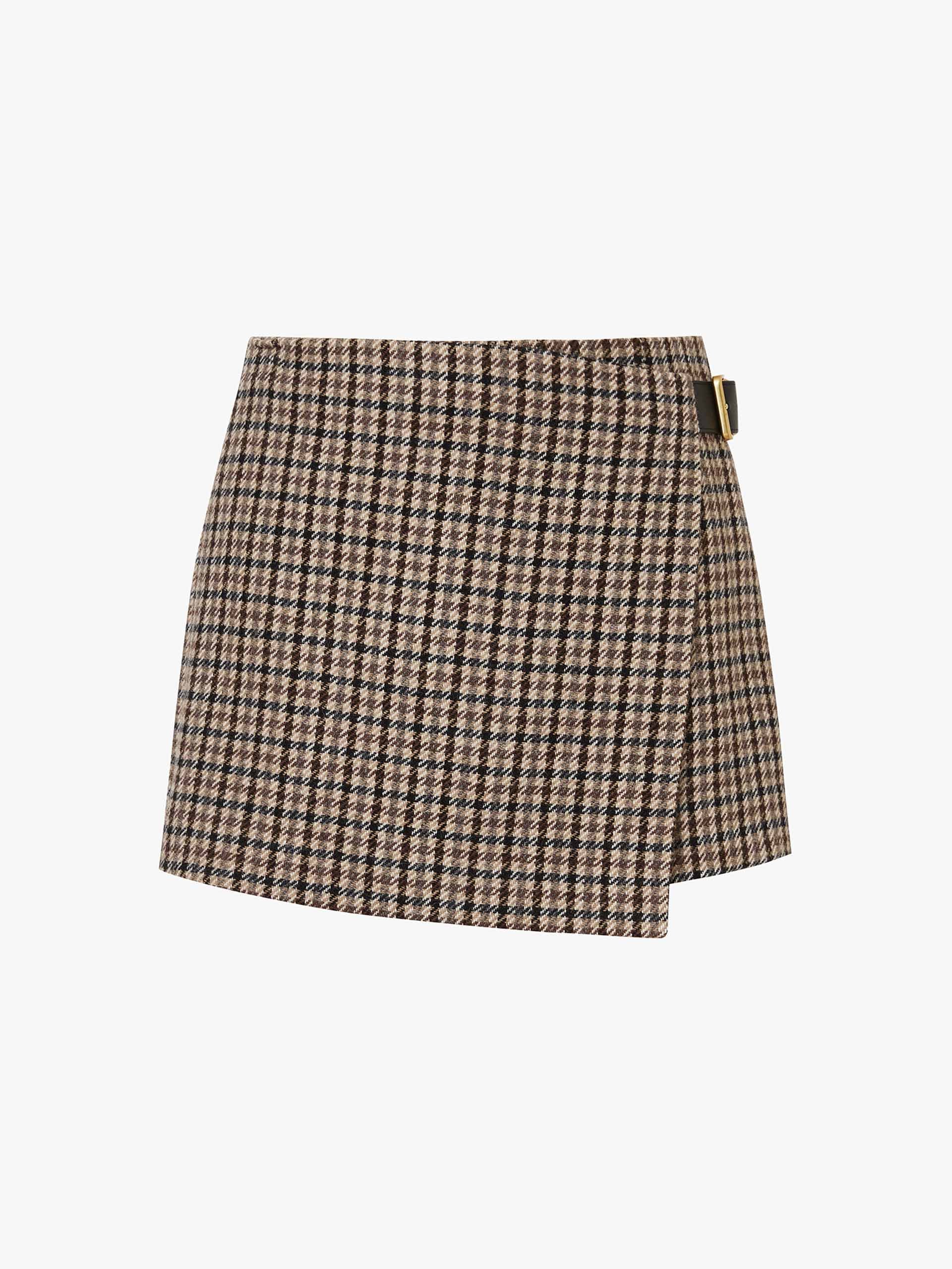 Houndstooth Wool Skort - Image 5