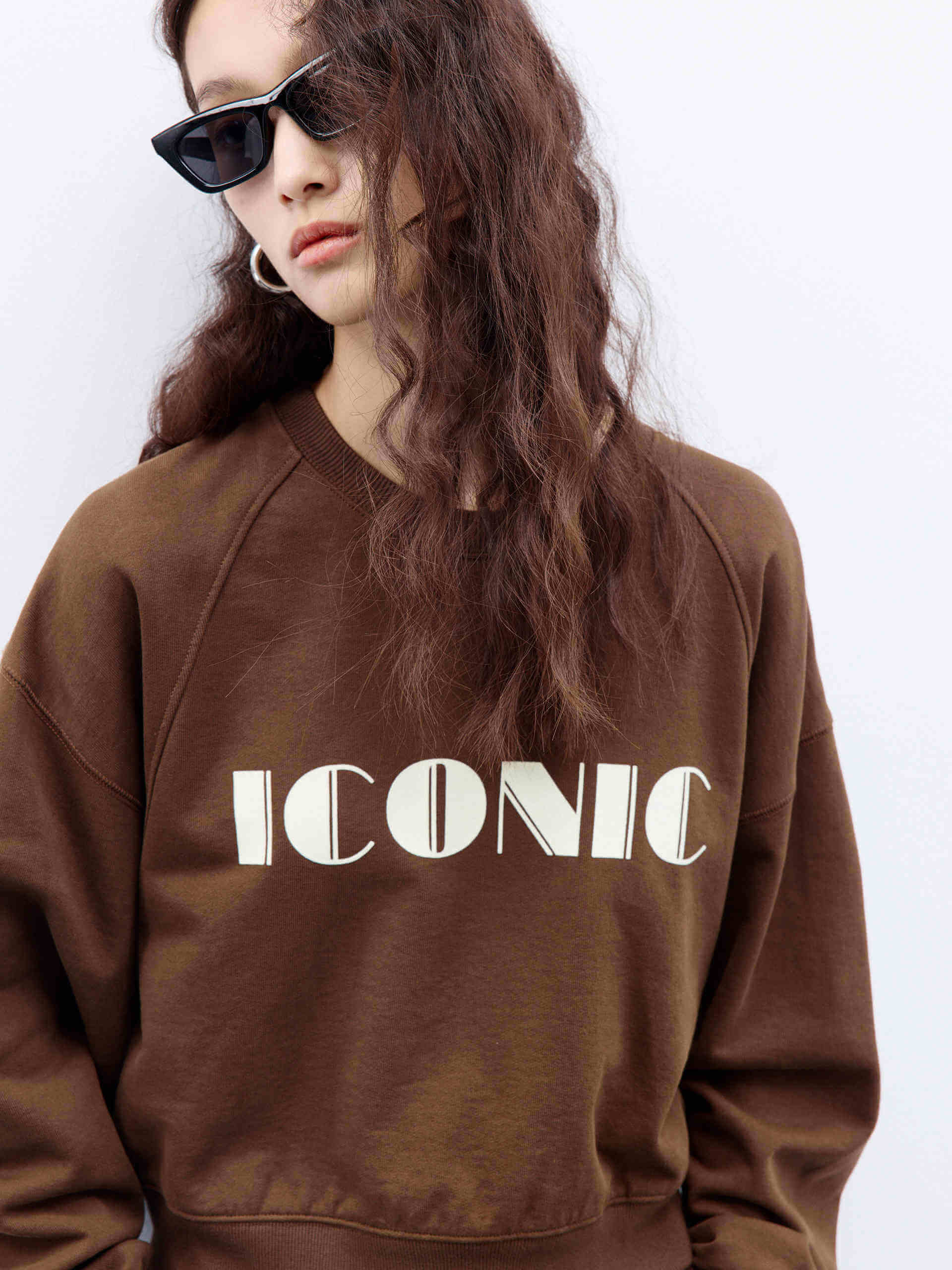 Letter Print Cotton Sweatshirt - Image 12