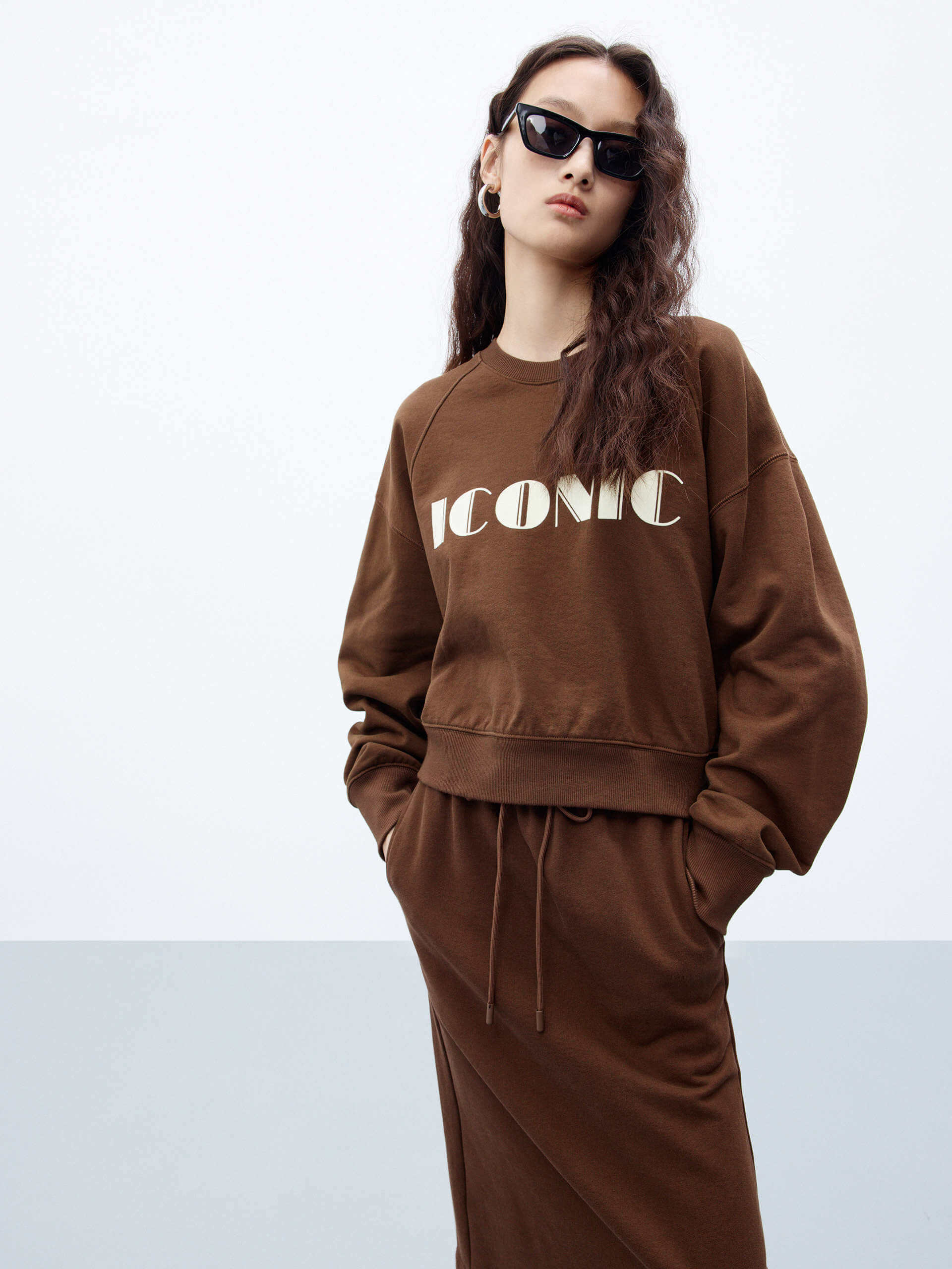 Letter Print Cotton Sweatshirt - Image 16
