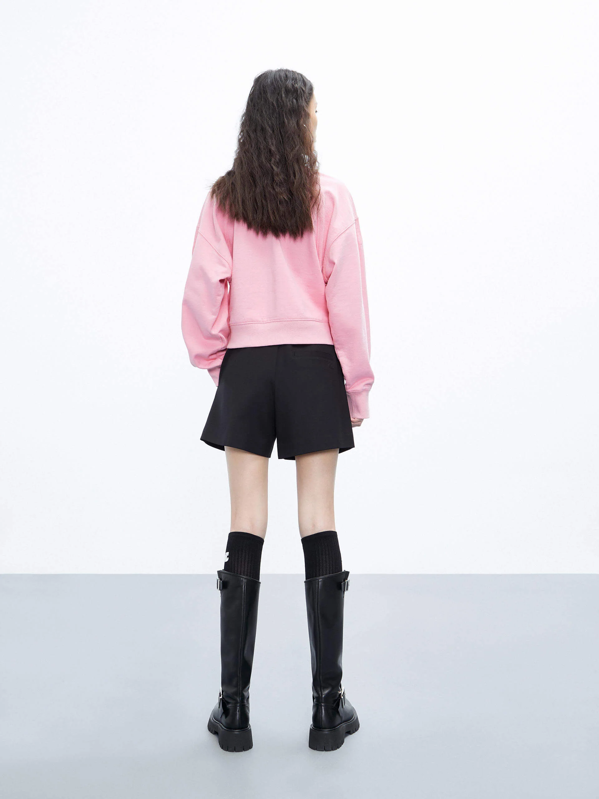 Letter Print Cotton Sweatshirt - Image 21