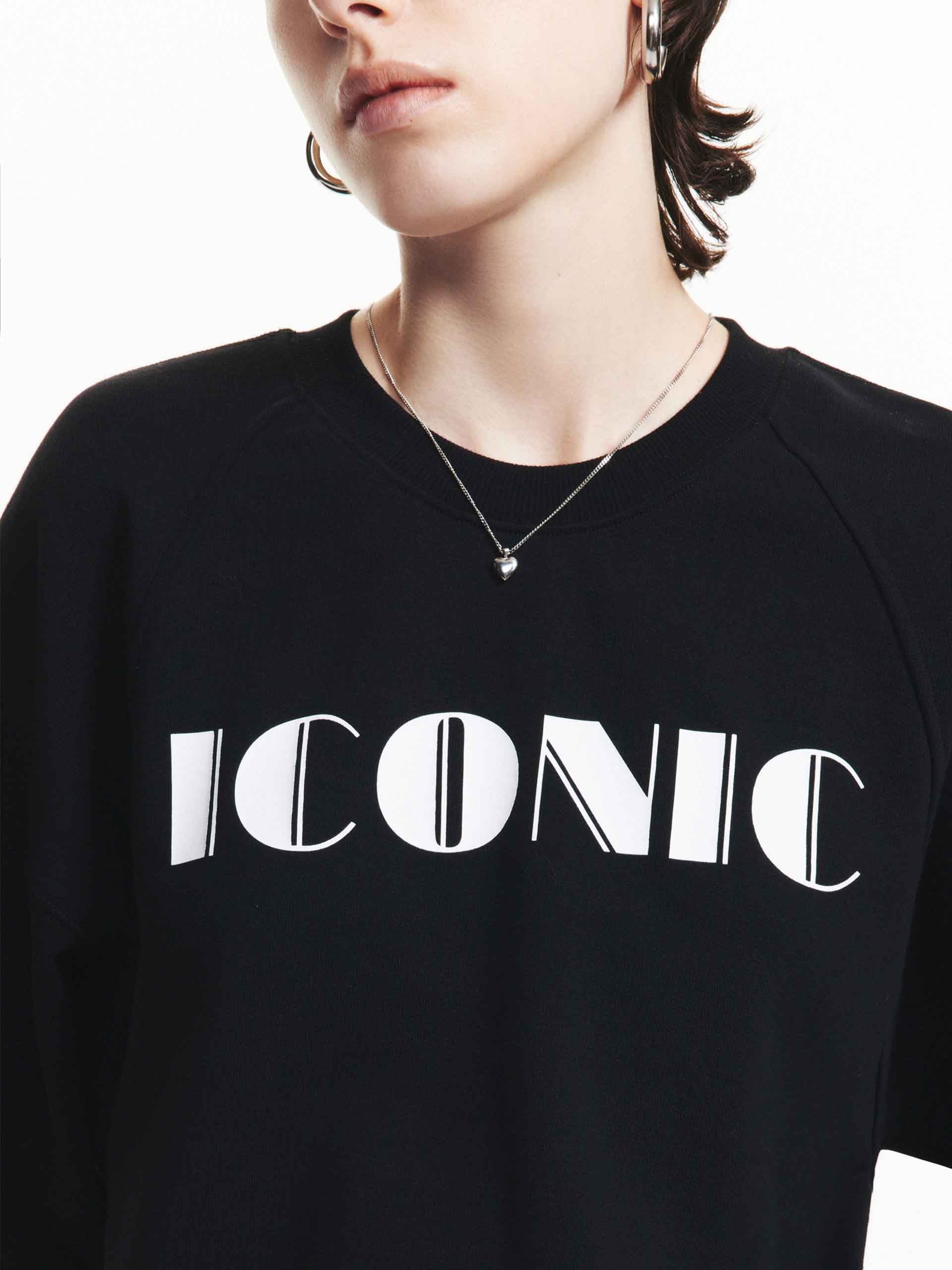 Letter Print Cotton Sweatshirt - Image 8