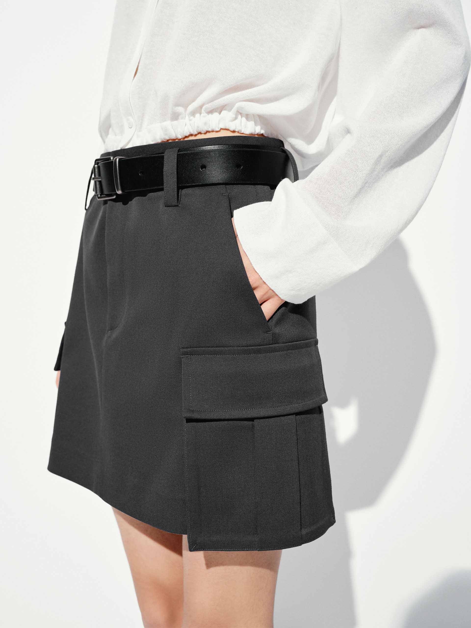 Include Belt Cargo Mini Skirt - Image 14
