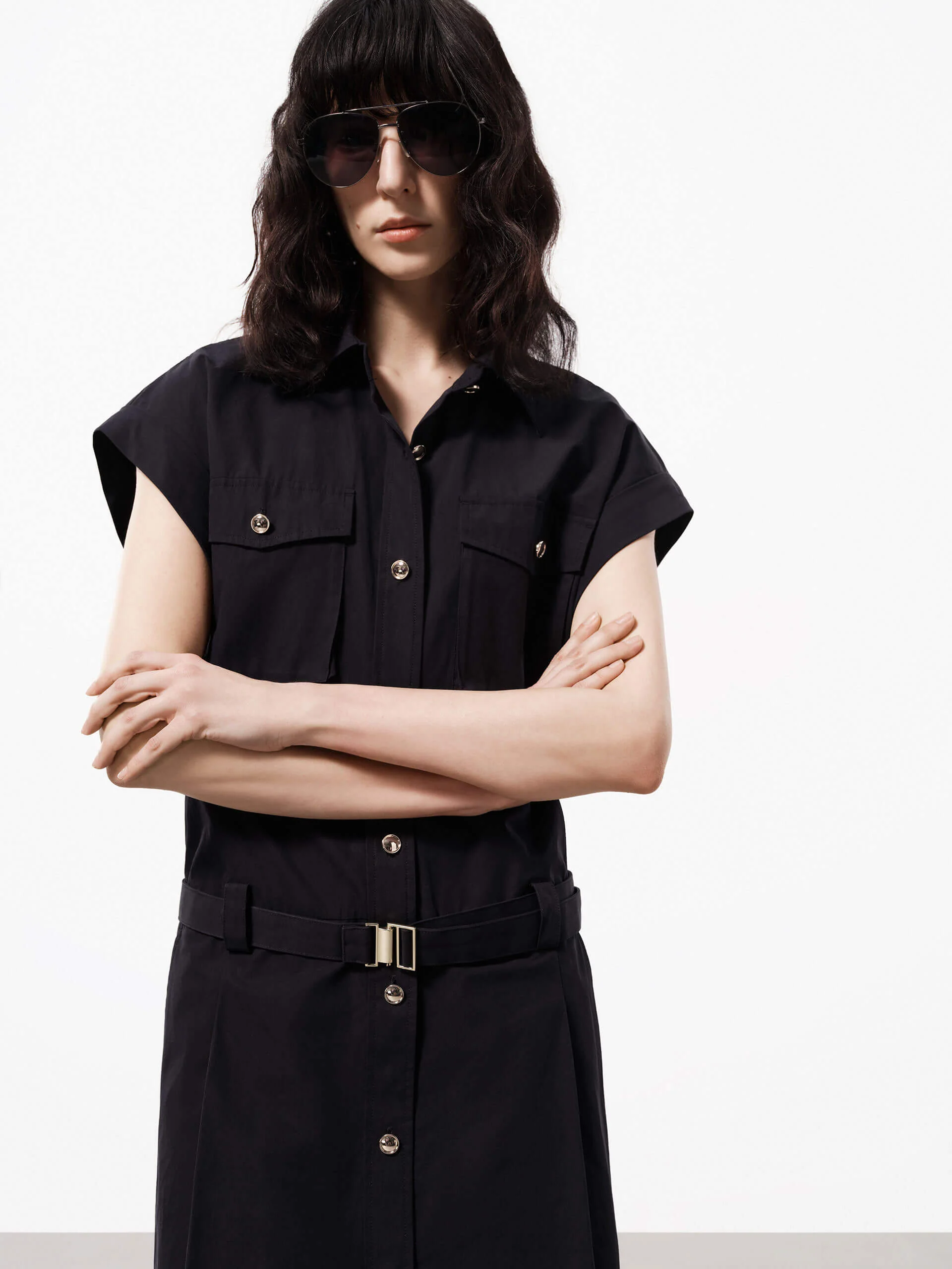 Include Belt Cotton Dress - Image 15