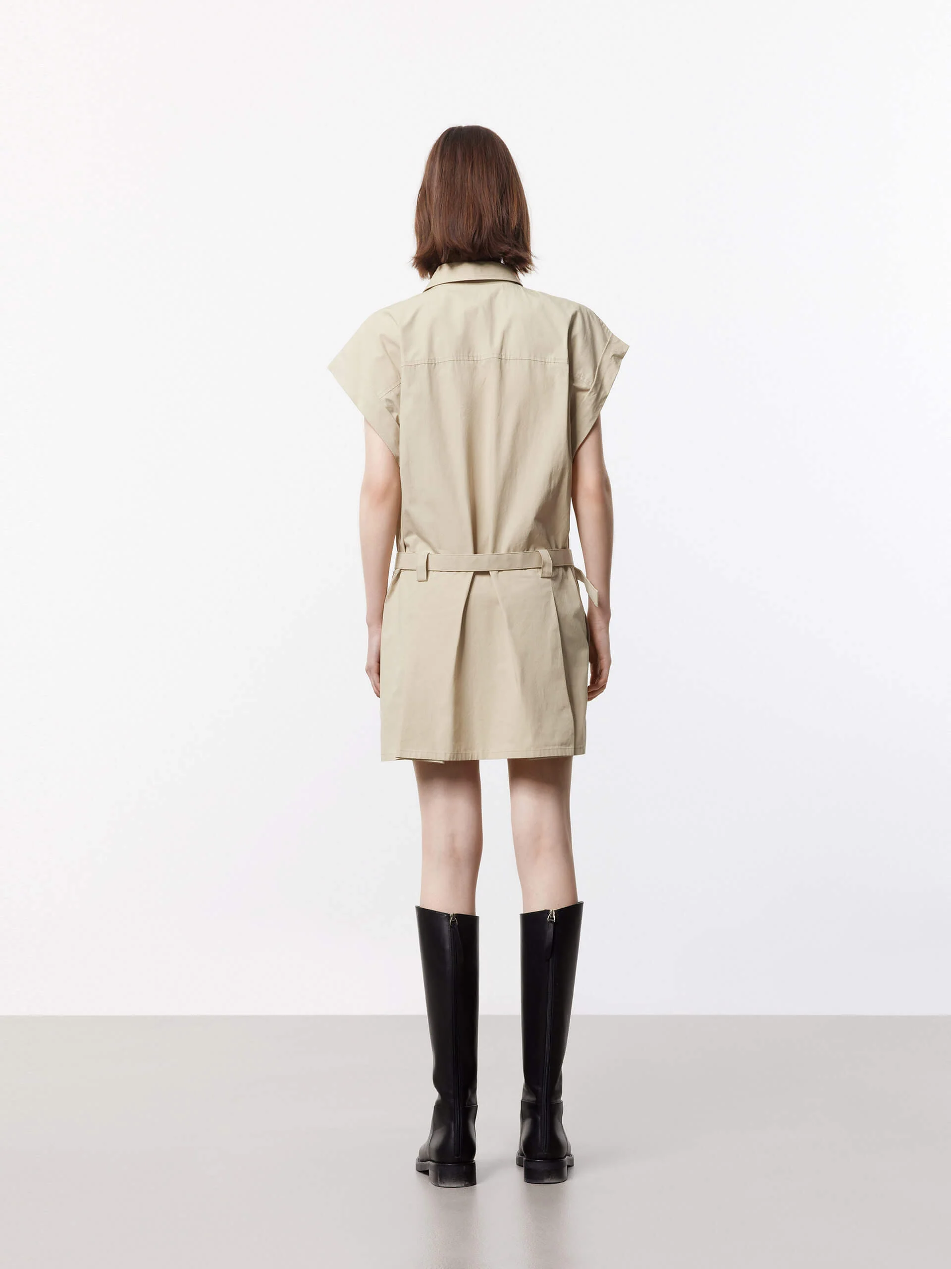 Include Belt Cotton Dress - Image 8