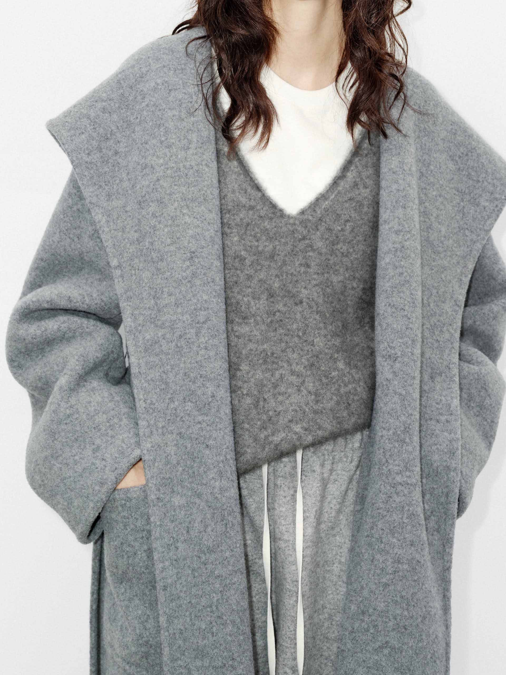 Include Belt Merino Wool Coat - Image 7