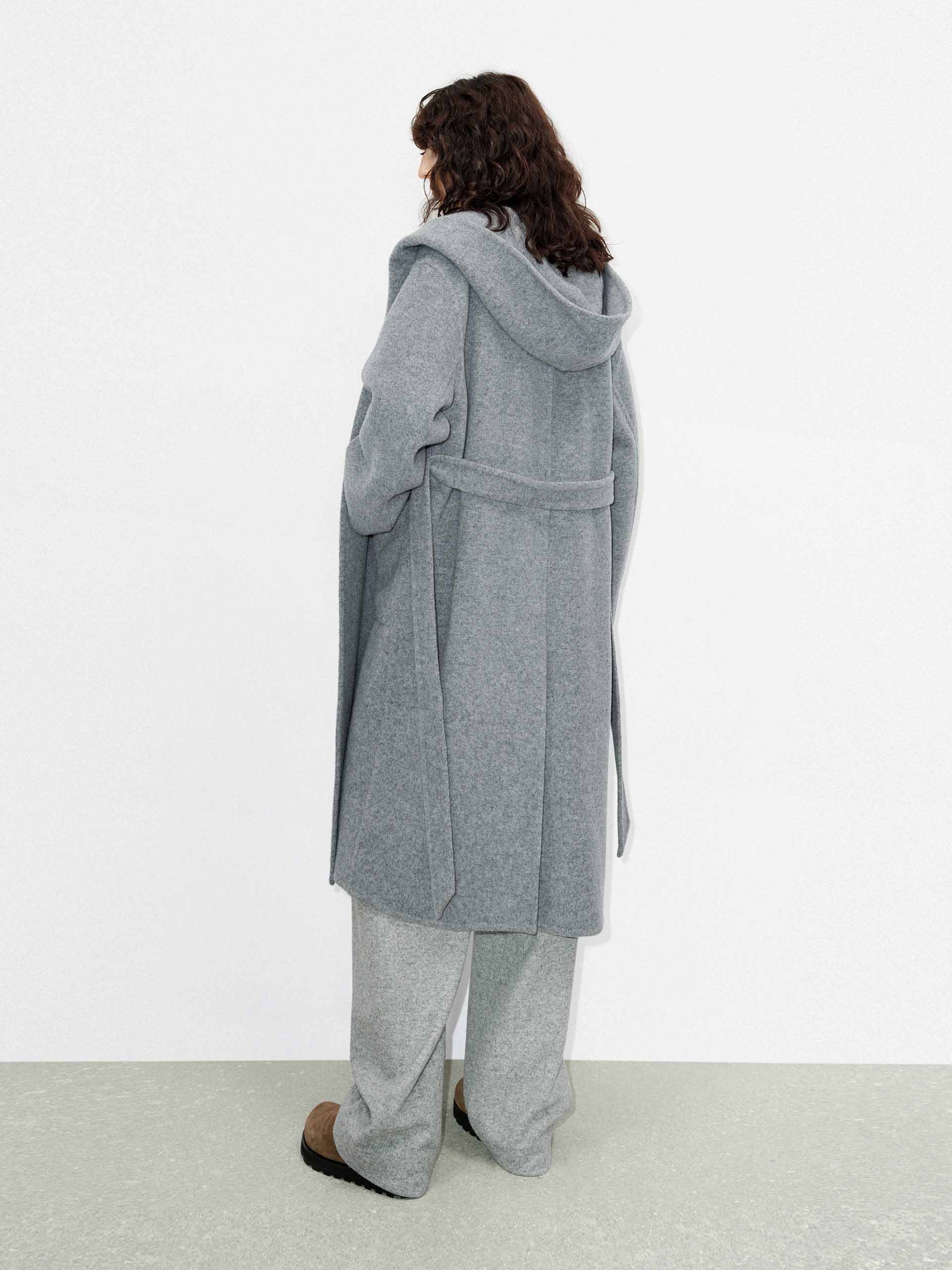 Include Belt Merino Wool Coat - Image 8