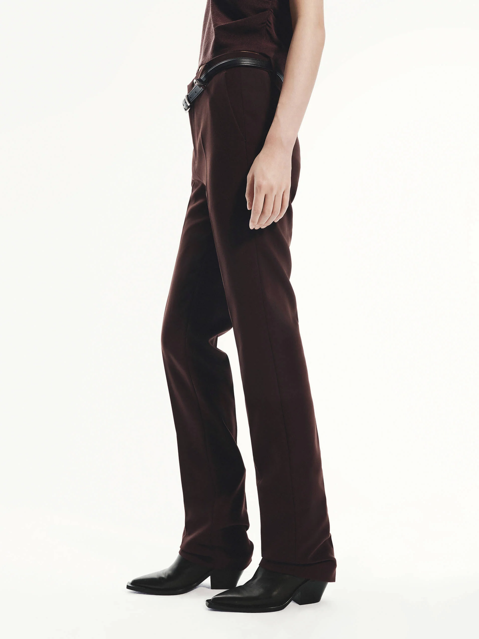 Include Belt Straight Pants - Image 2