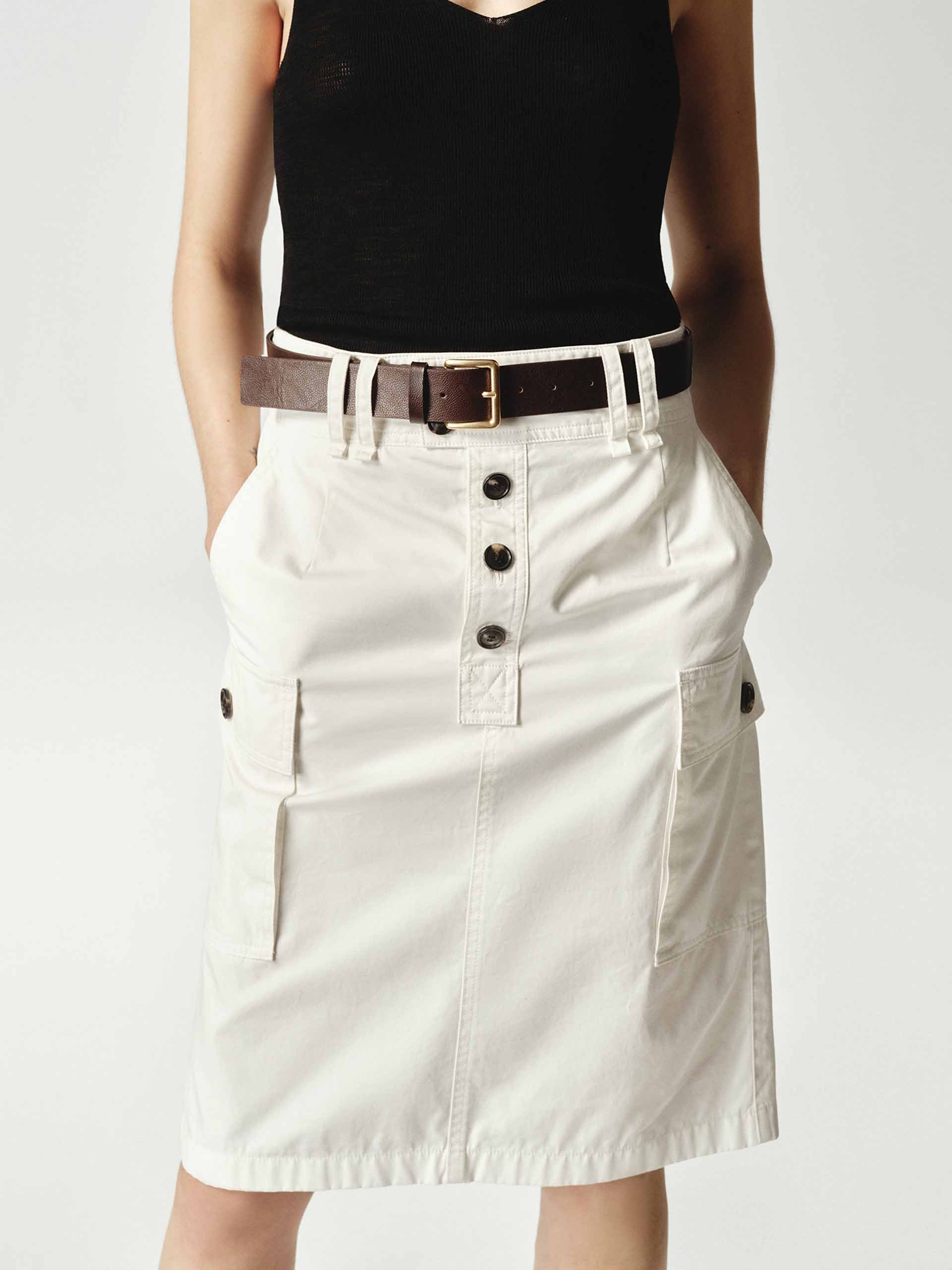 Include Belt Straight Skirt - Image 6