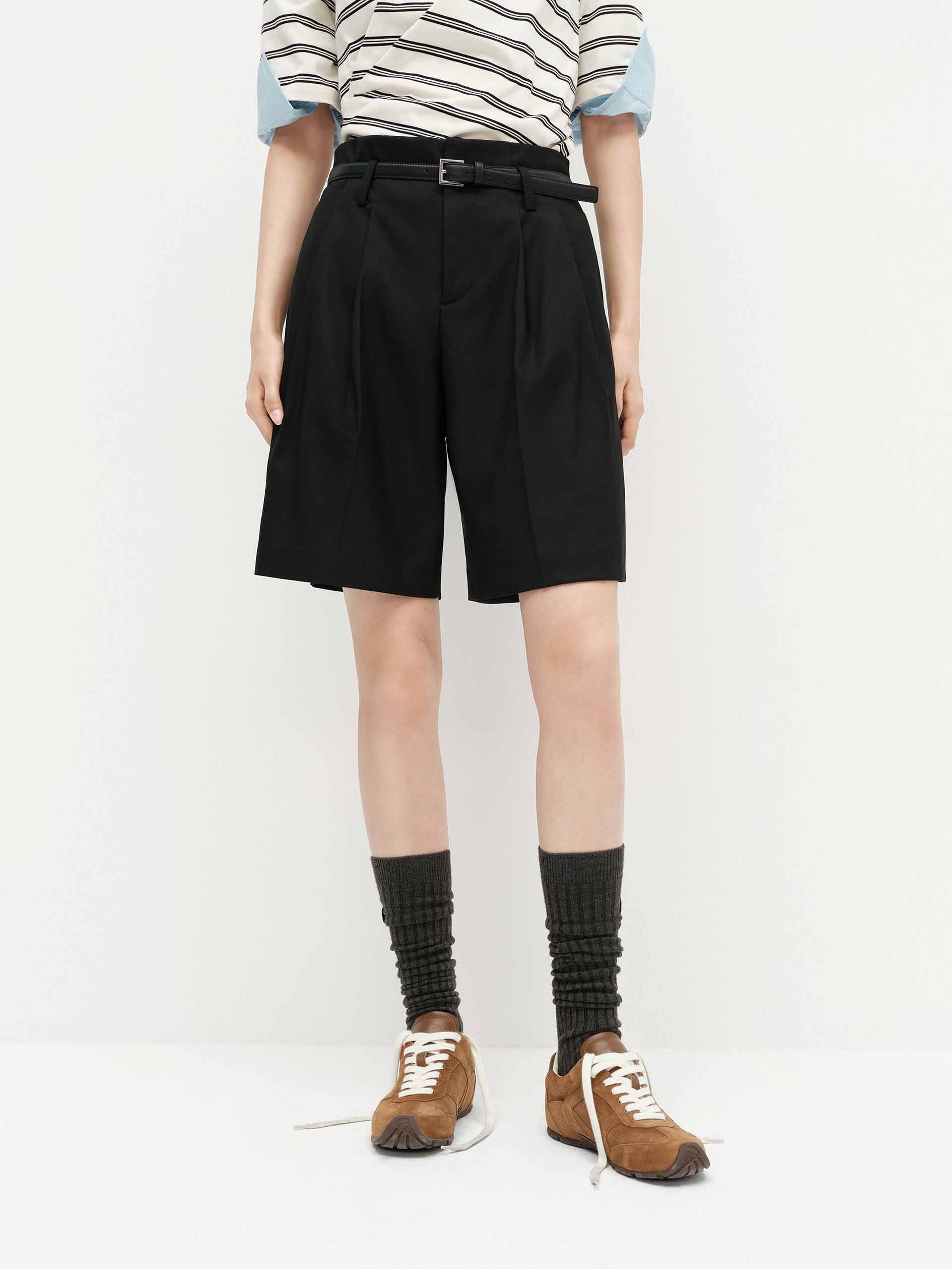 Include Belt Tailored Shorts