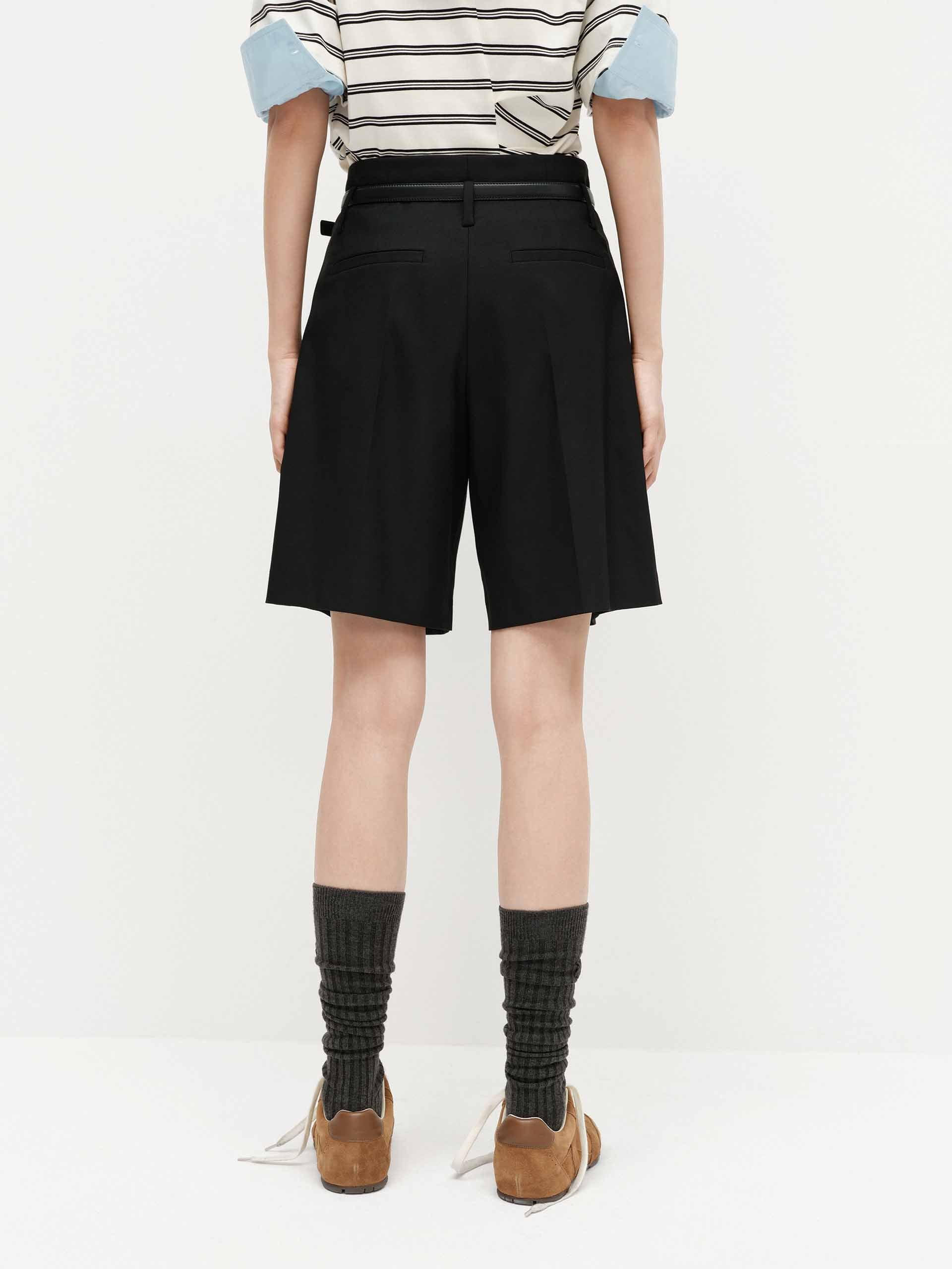 Include Belt Tailored Shorts - Image 3
