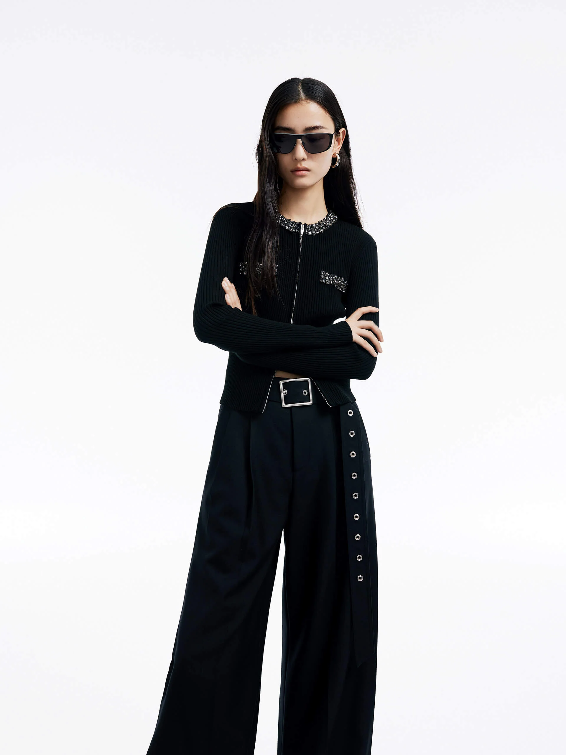 Include Belt Wide Leg Pants - Image 6