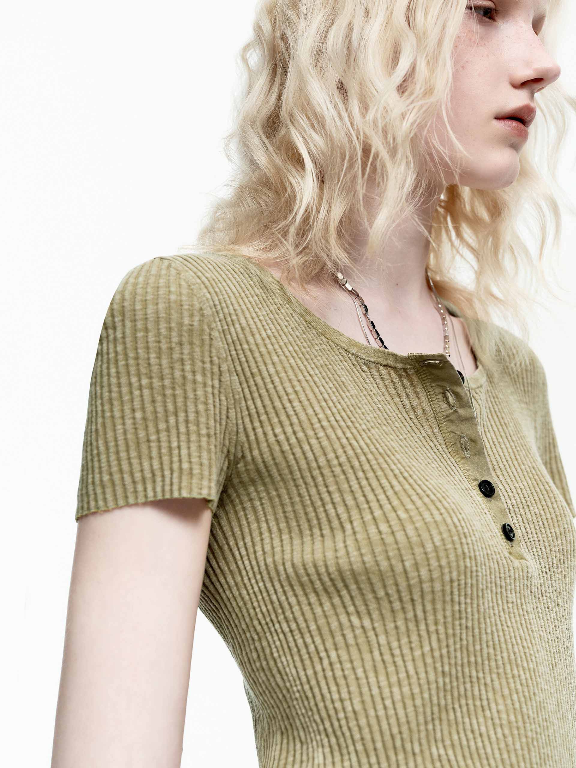 Include Linen Ribbed Knit Top - Image 8