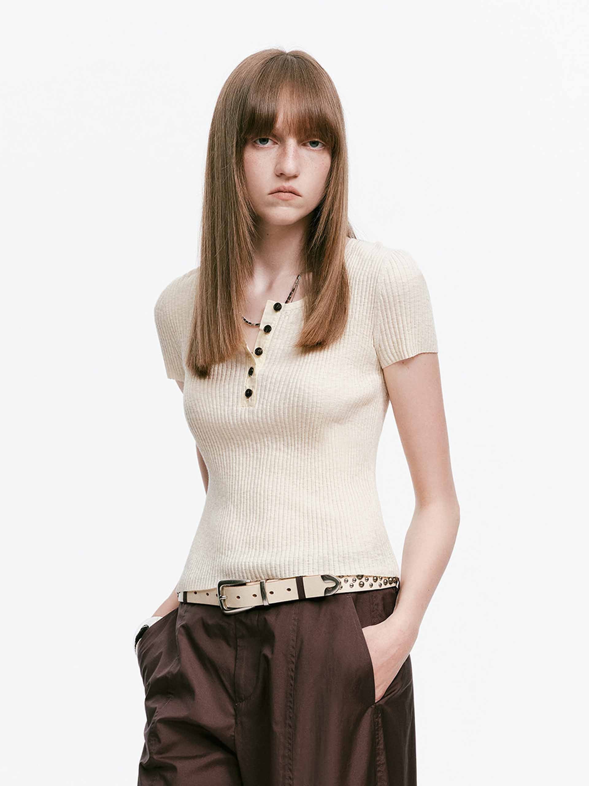 Include Linen Ribbed Knit Top - Image 9