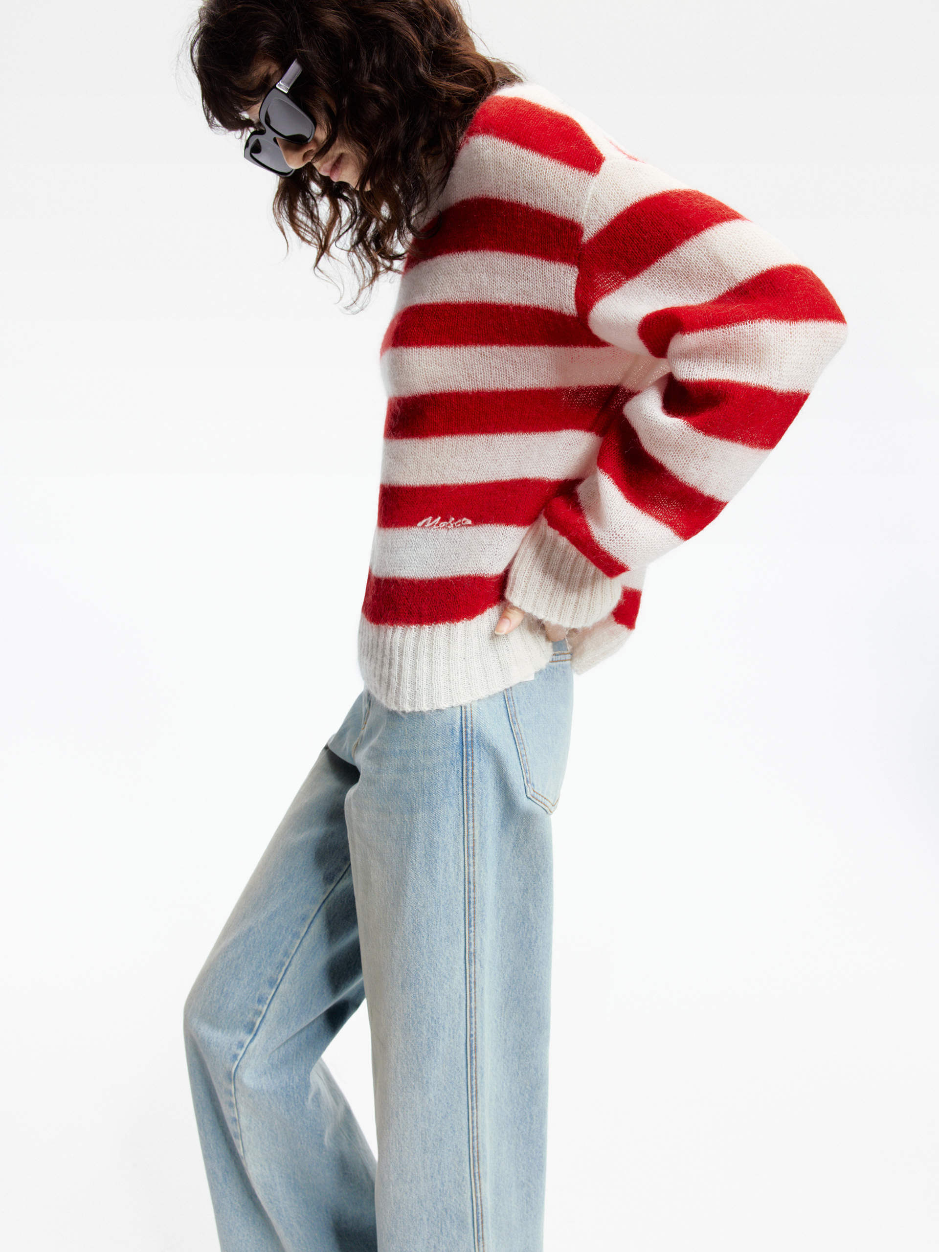 Include Mohair Striped Sweater - Image 6