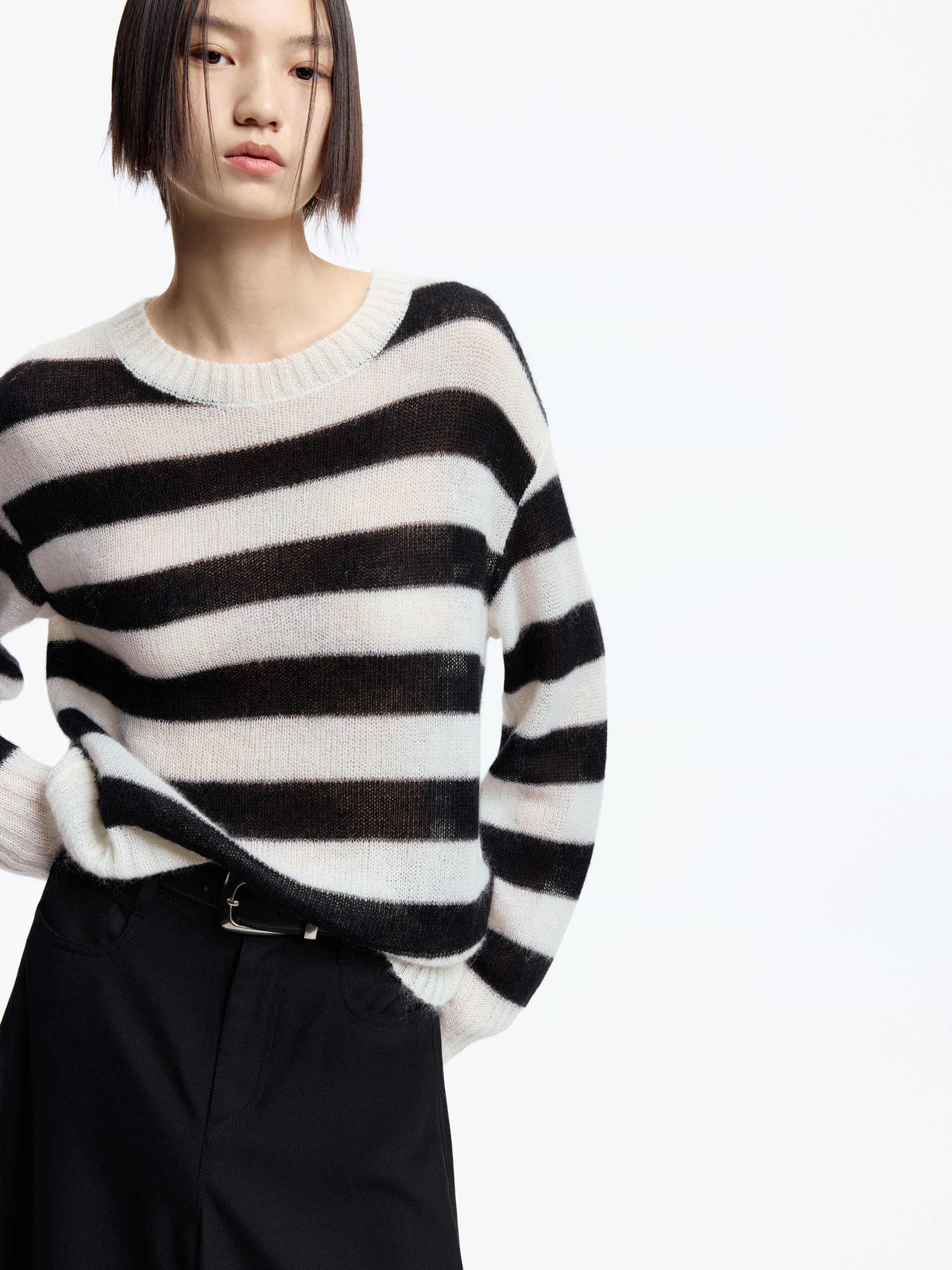 Include Mohair Striped Sweater - Image 9