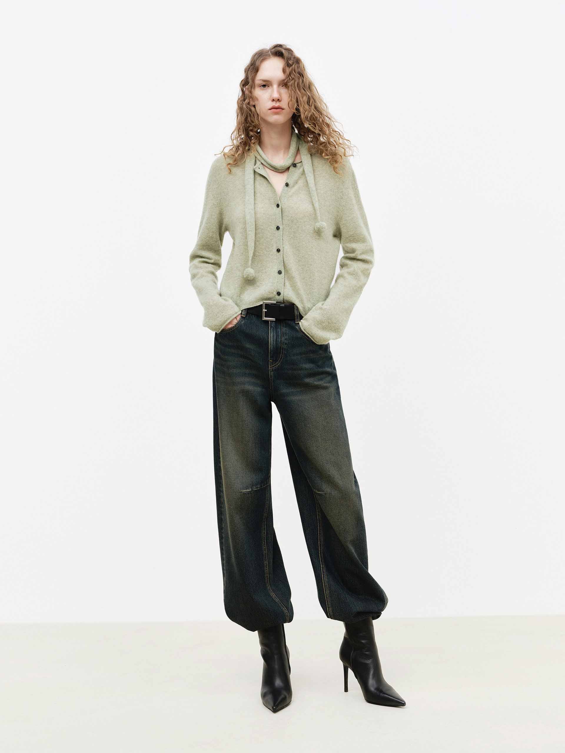 Include Scarf Button Cardigan - Image 10