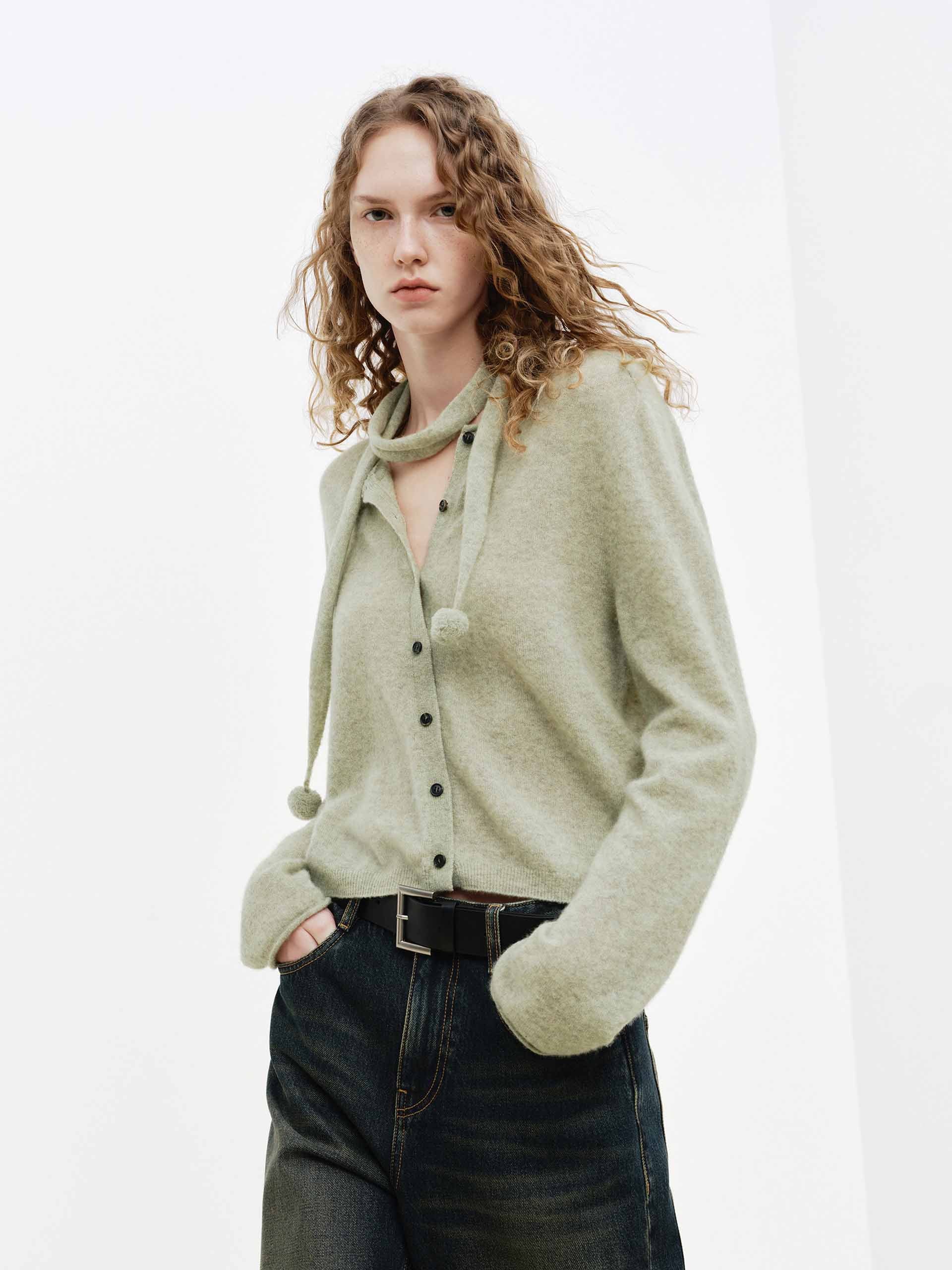 Include Scarf Button Cardigan - Image 14