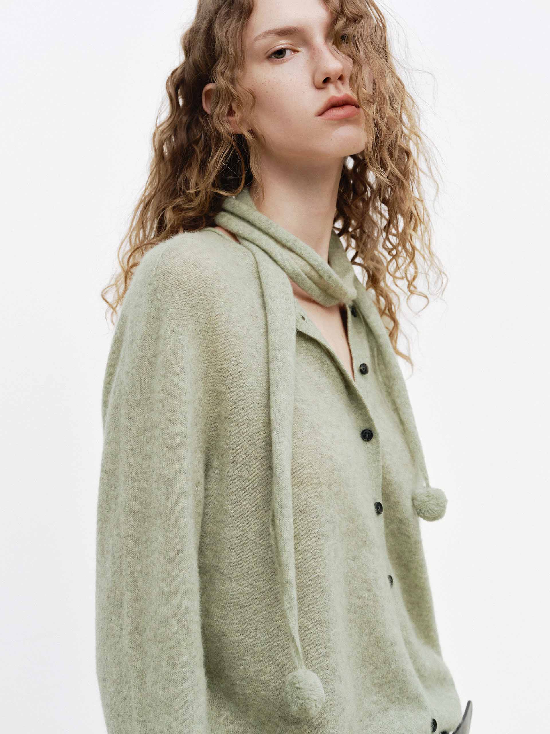 Include Scarf Button Cardigan - Image 15