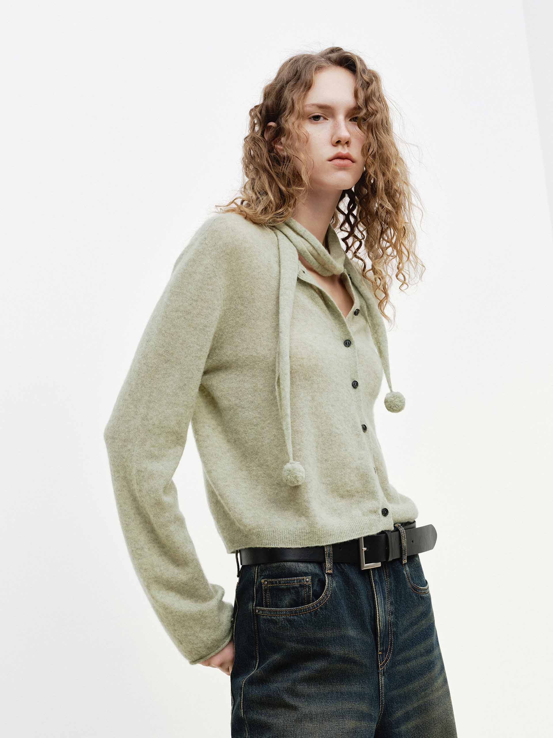 Include Scarf Button Cardigan - Image 9