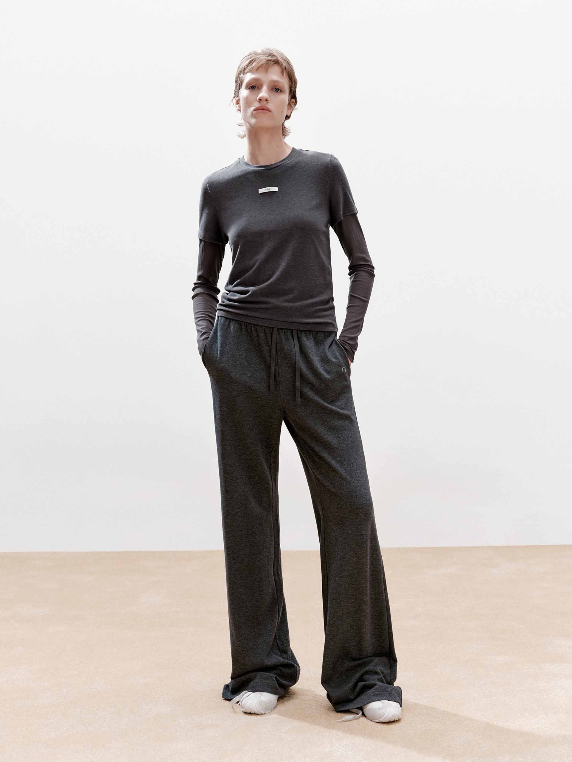 Inner Drawstring Flared Trousers - Image 2