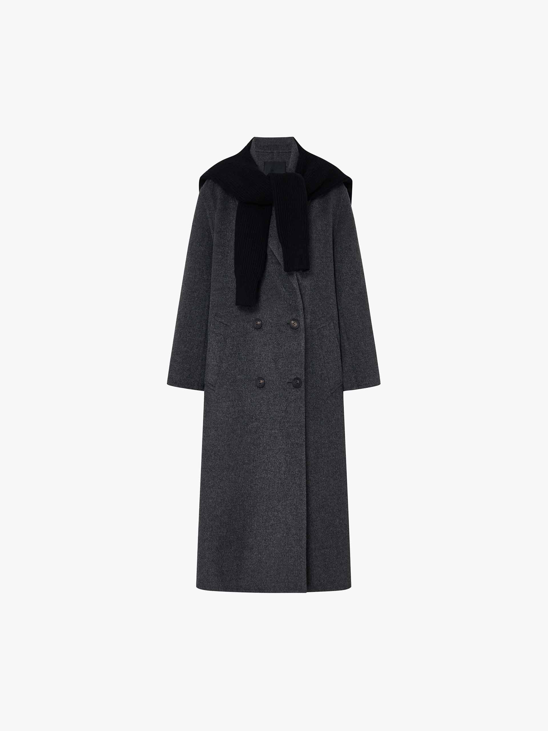 Longline Wool Coat - Image 12