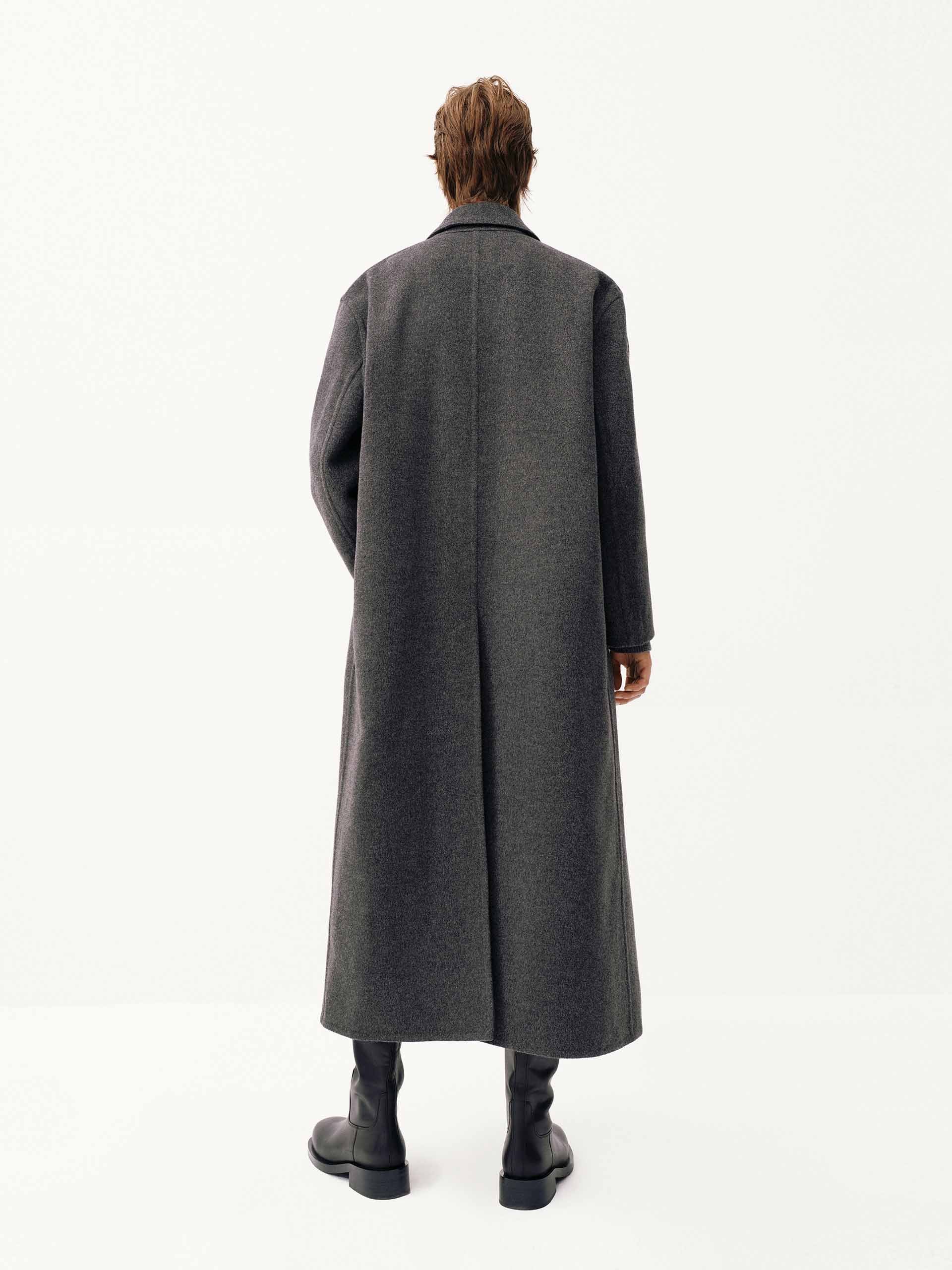 Longline Wool Coat - Image 13
