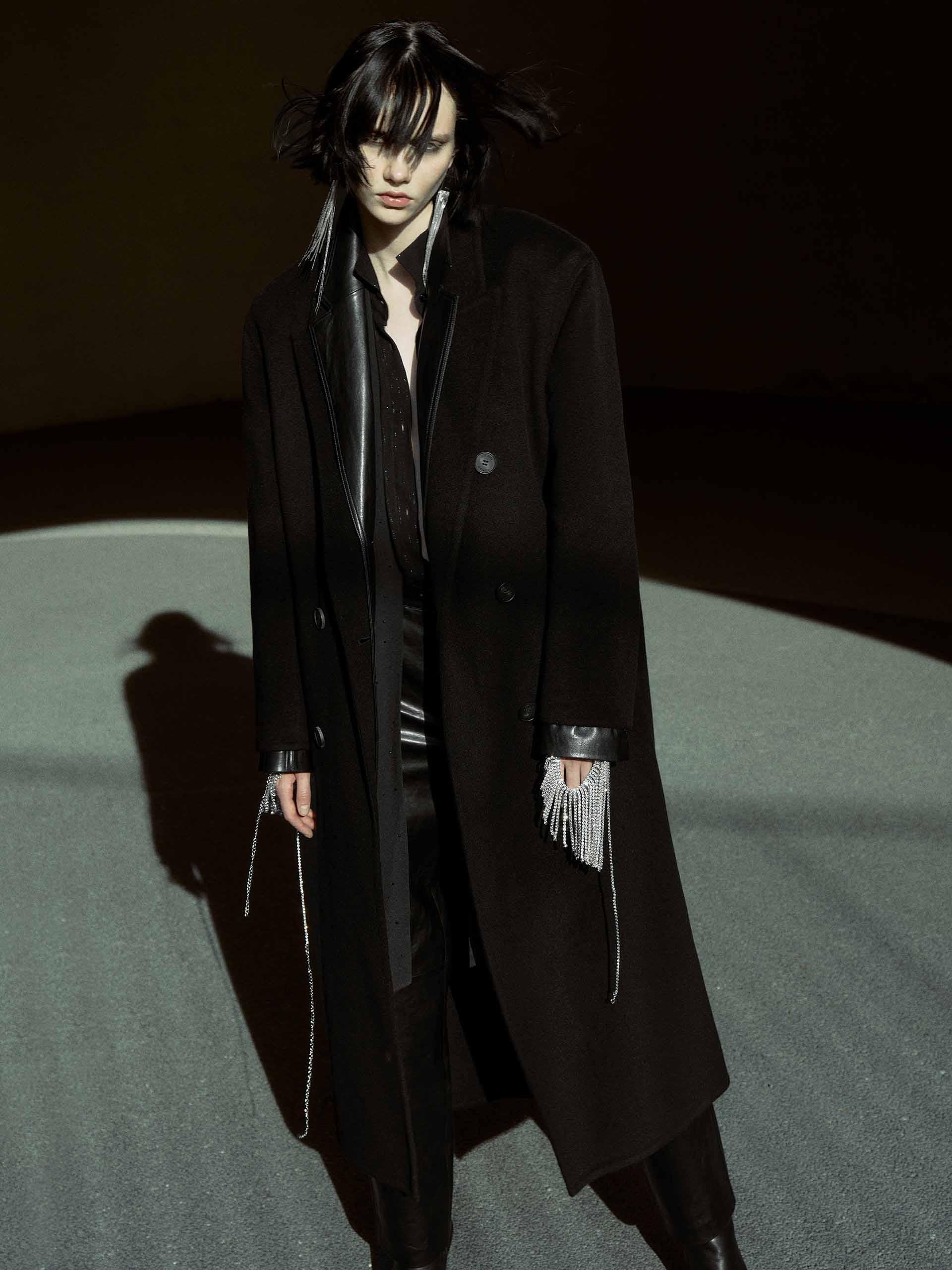 Longline Wool Coat - Image 16