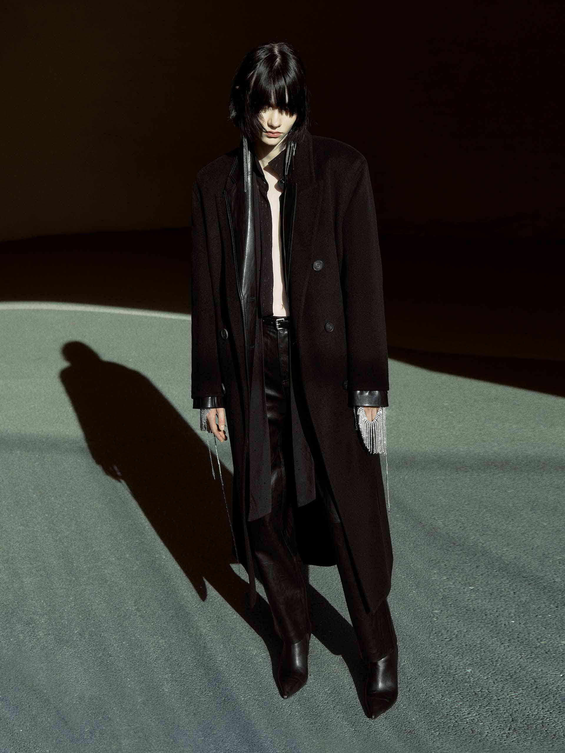 Longline Wool Coat - Image 18