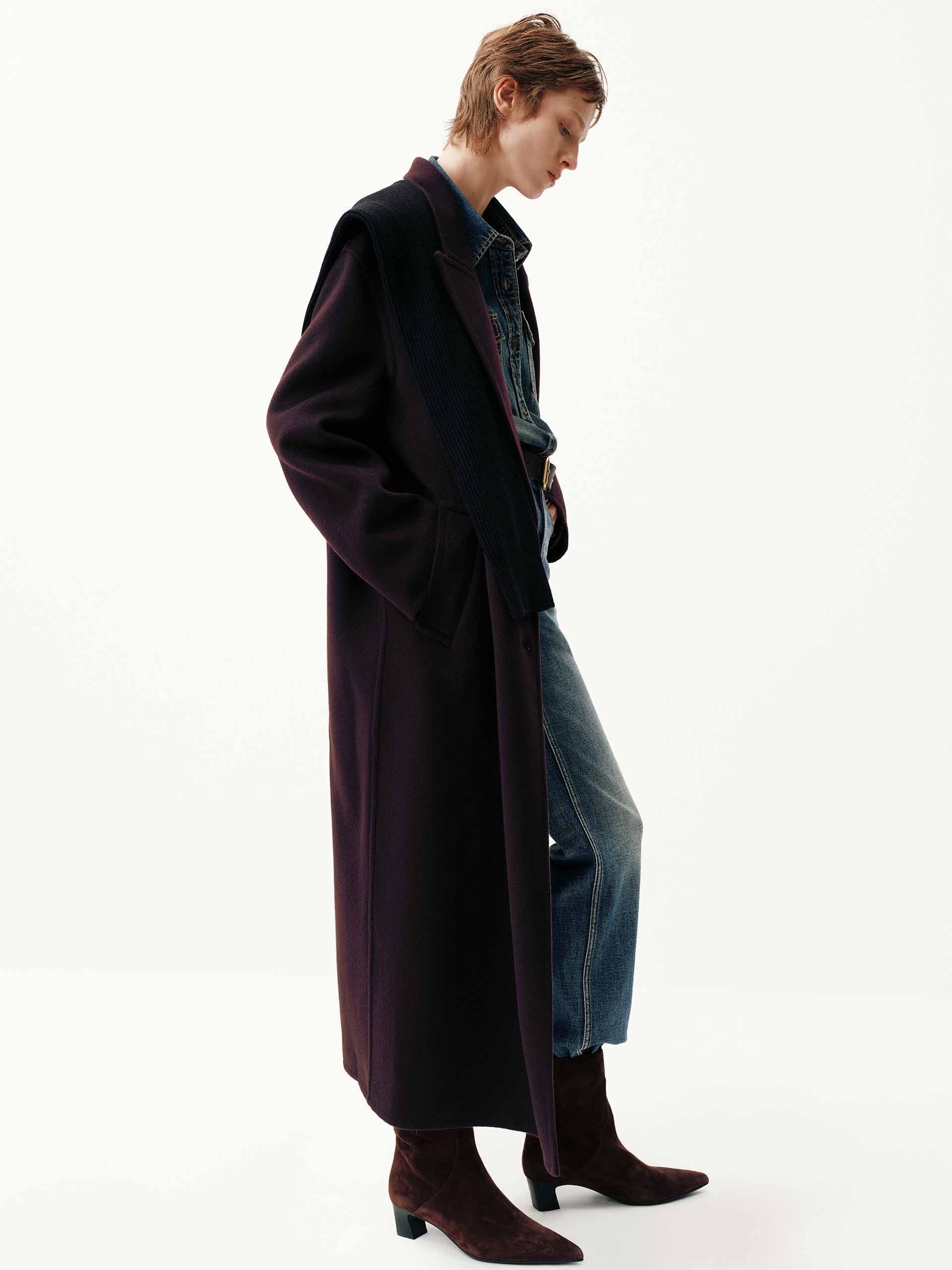 Longline Wool Coat - Image 2