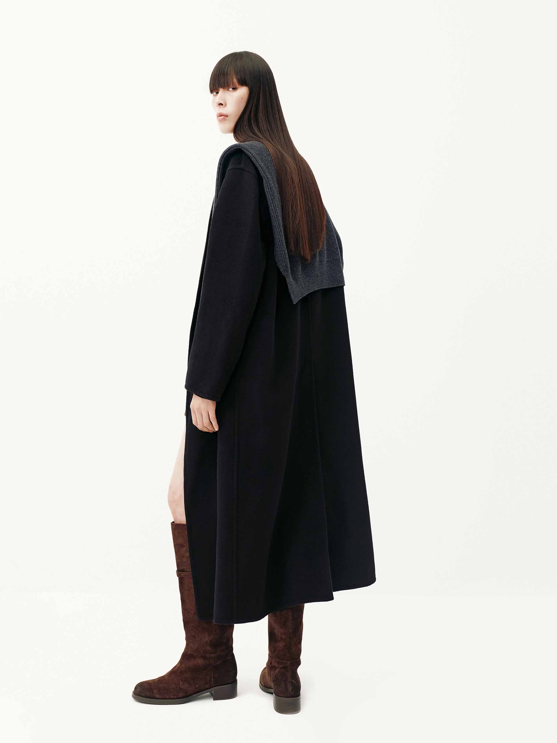 Longline Wool Coat - Image 23