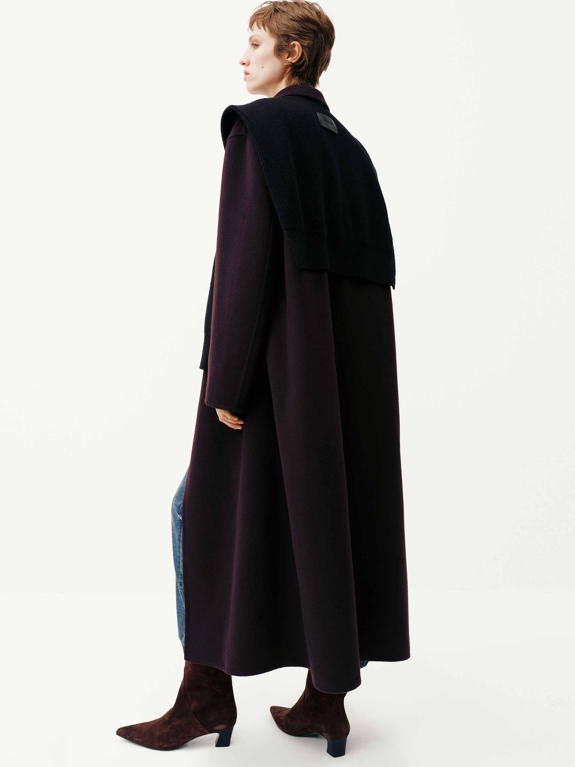 Longline Wool Coat - Image 3