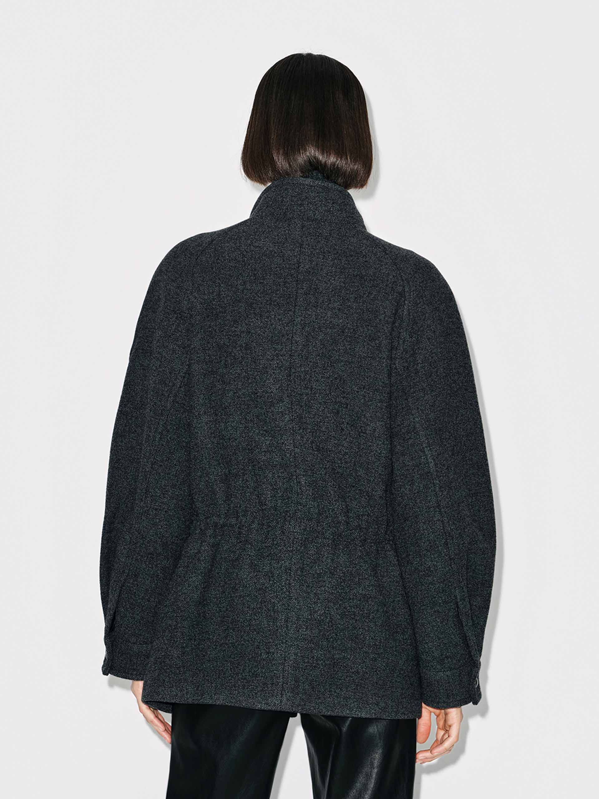Knitted Paneled Wool Coat - Image 6